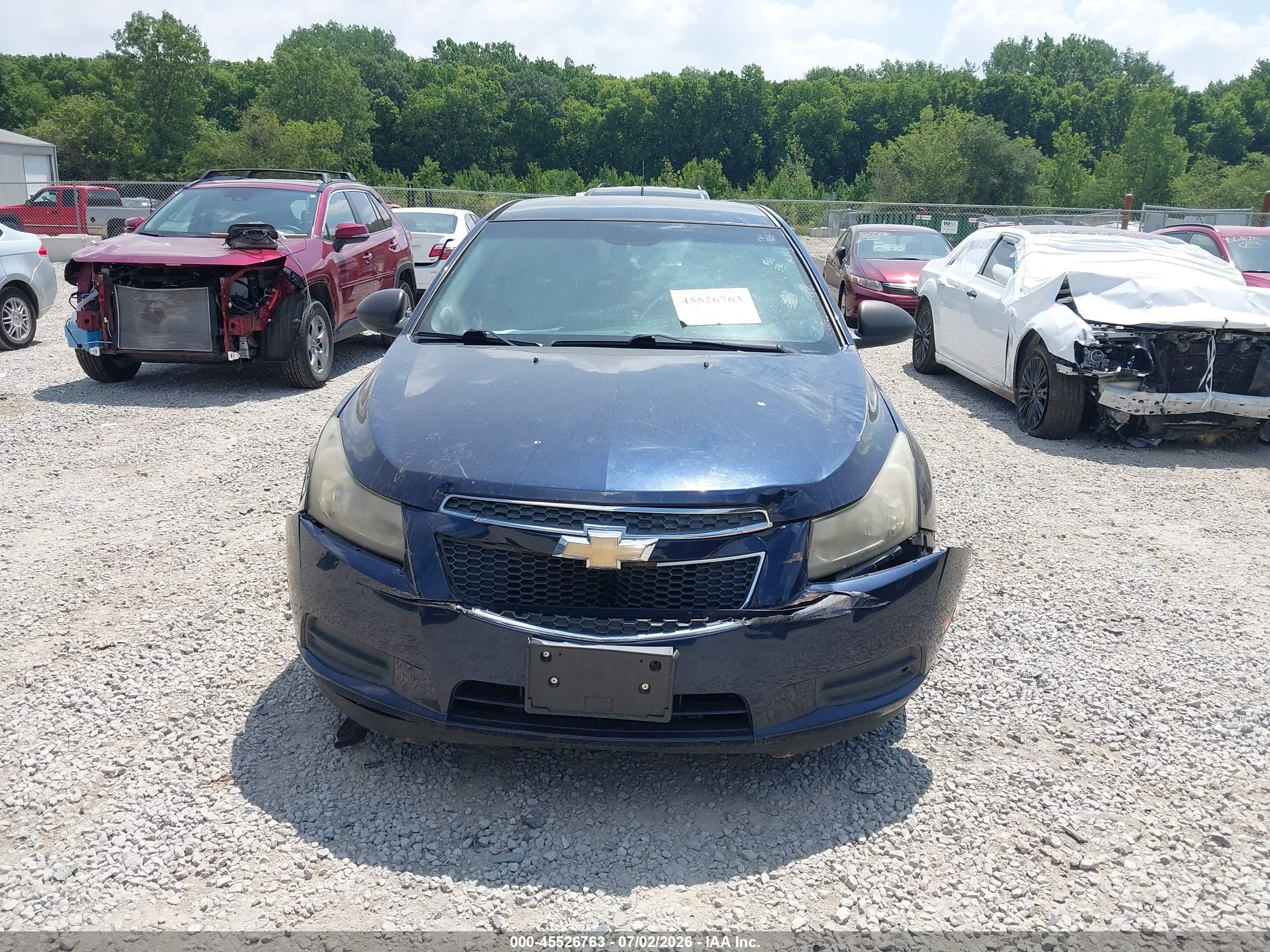 2011 Chevrolet Cruze Ls Blue vin: 1G1PC5SH6B7131412