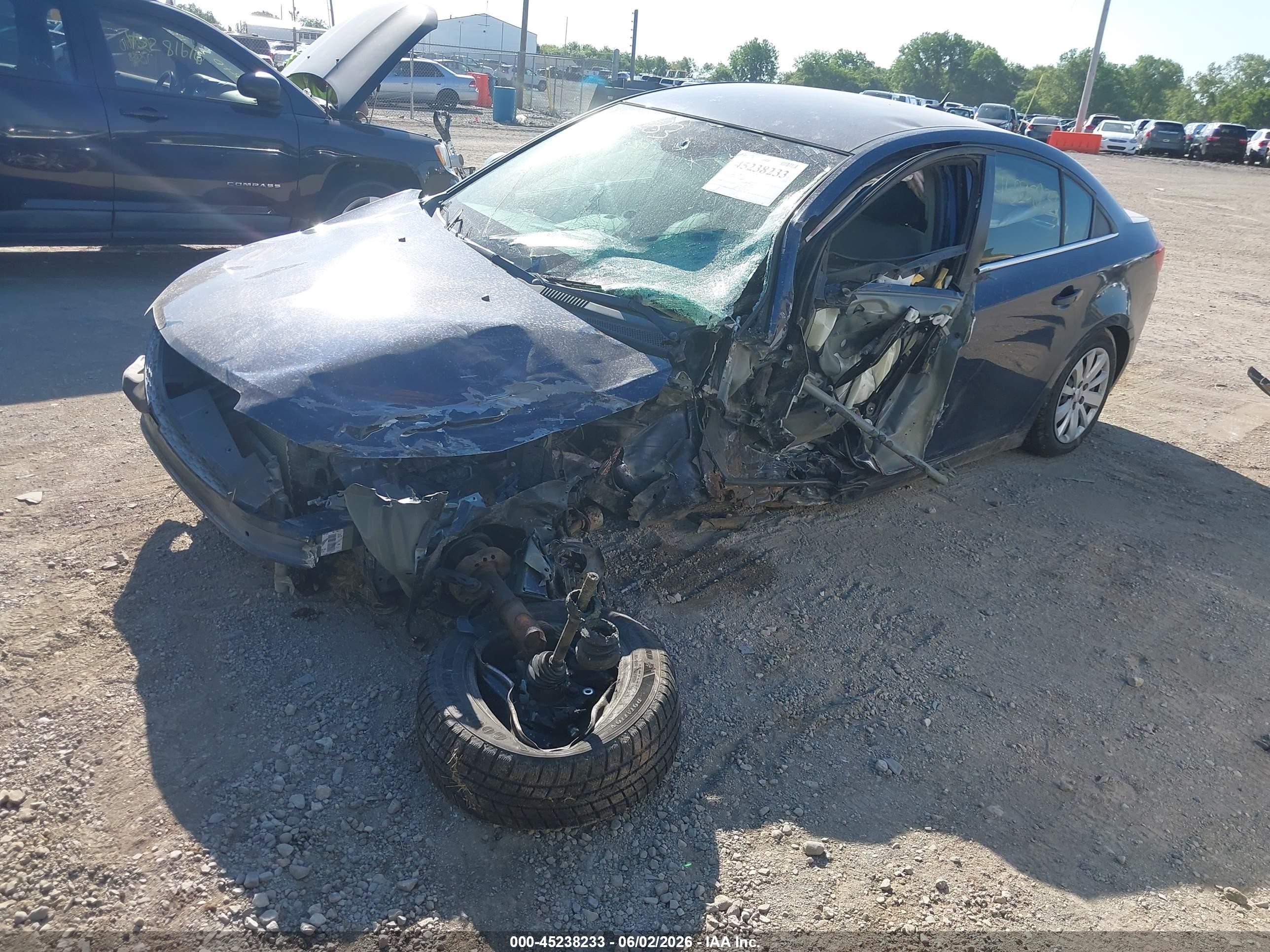 2011 Chevrolet Cruze Ls Blue vin: 1G1PC5SH6B7174390