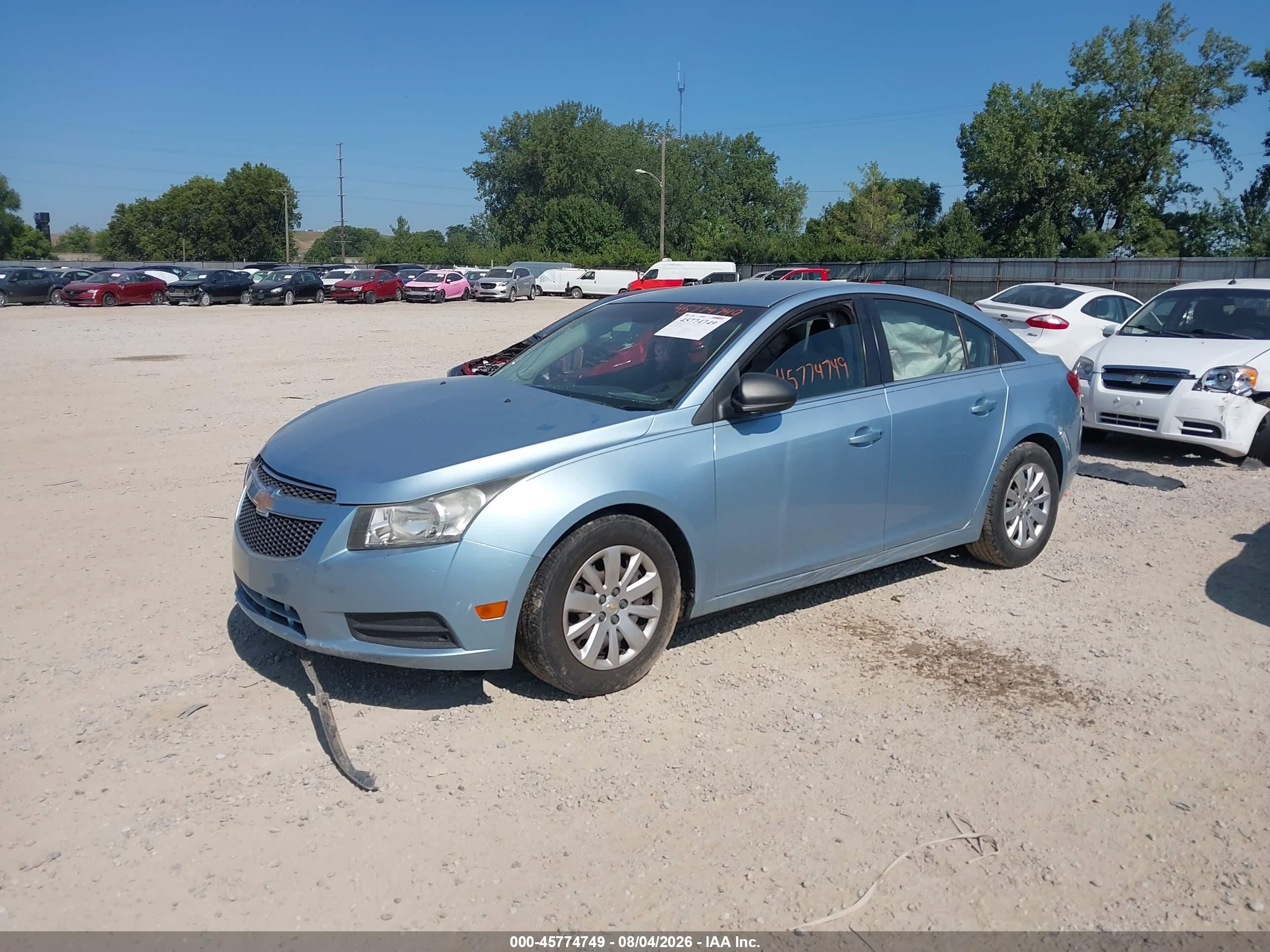 2011 Chevrolet Cruze Ls Blue vin: 1G1PC5SH6B7229307