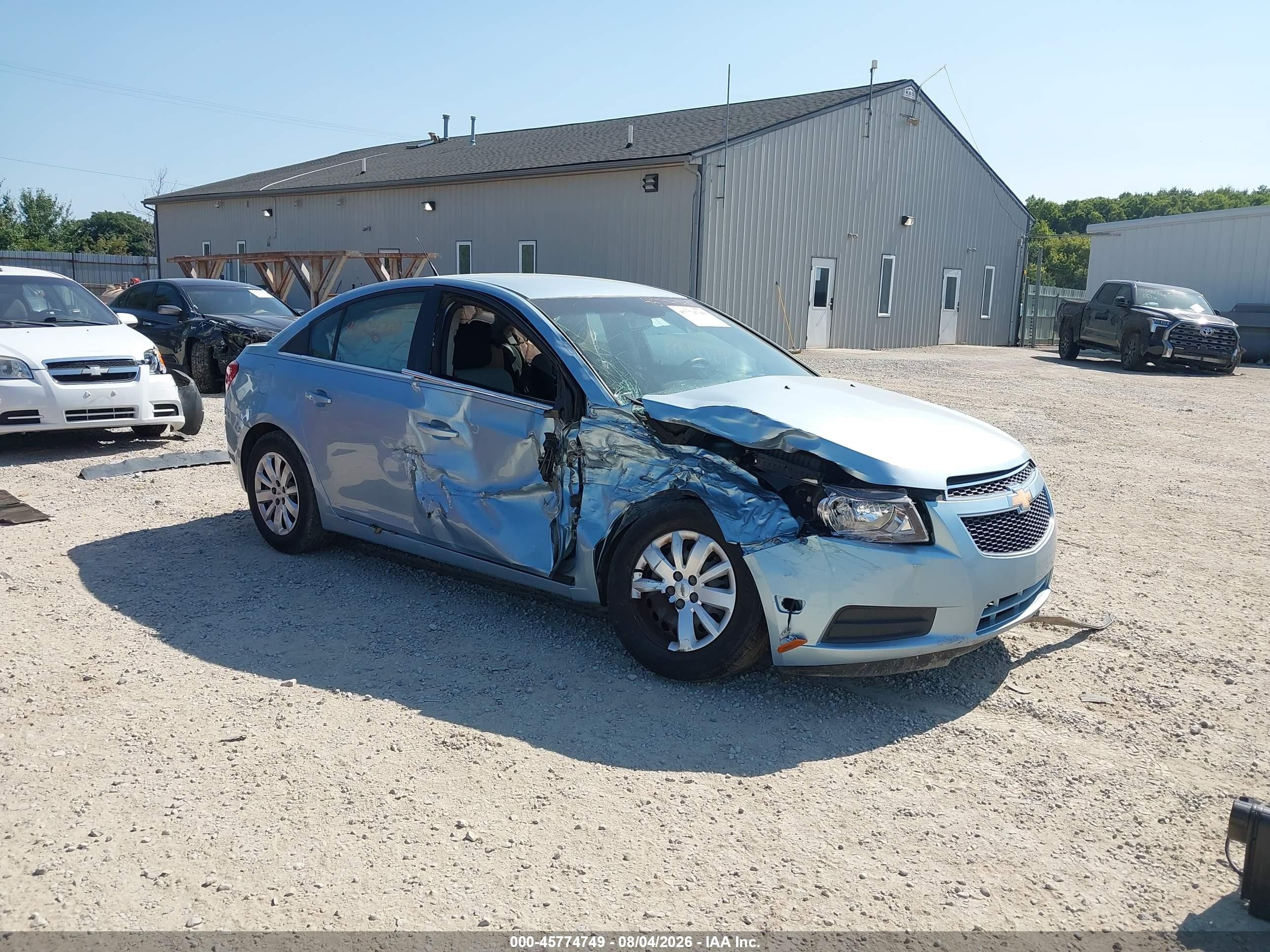 2011 Chevrolet Cruze Ls Blue vin: 1G1PC5SH6B7229307