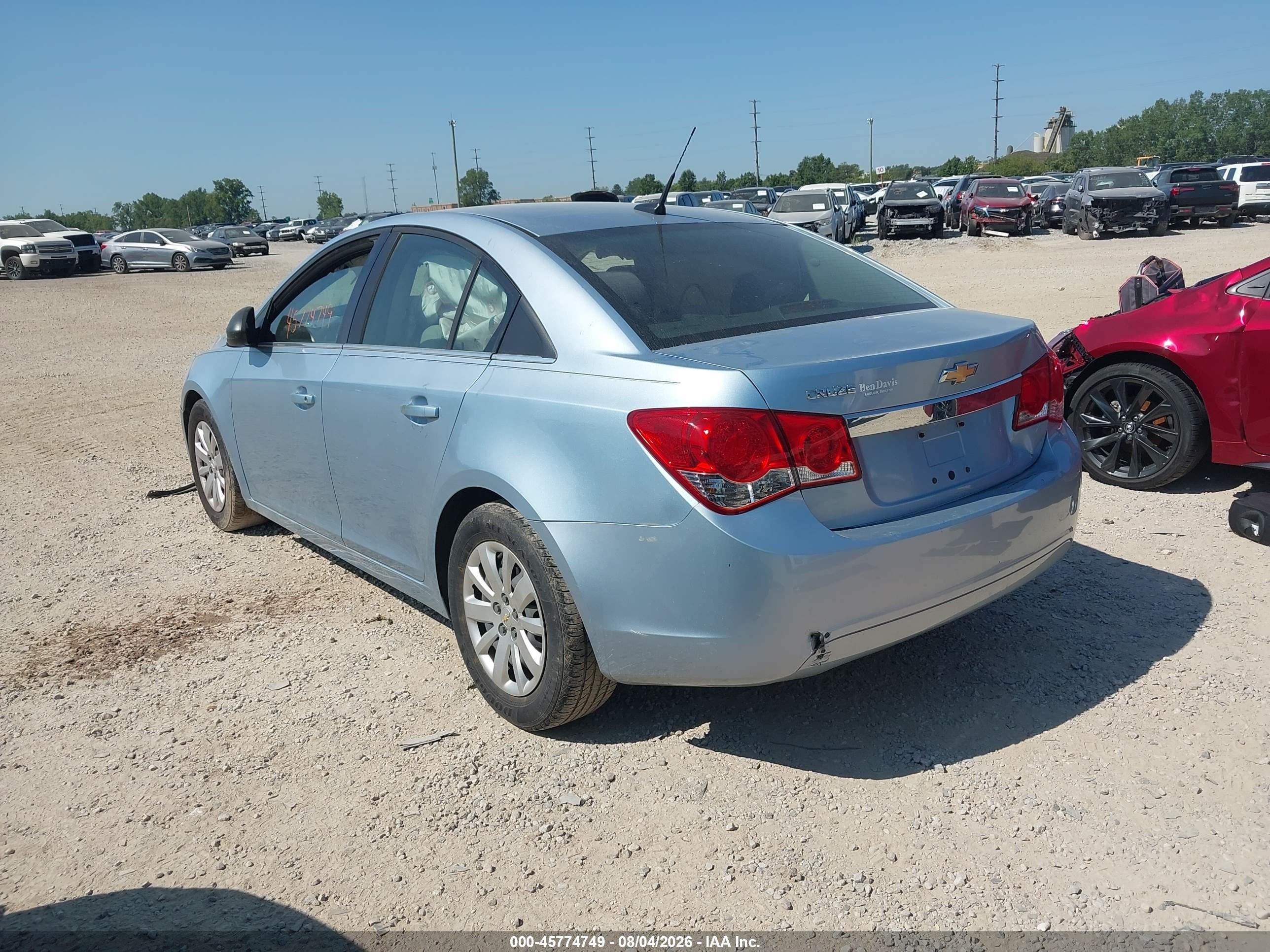 2011 Chevrolet Cruze Ls Blue vin: 1G1PC5SH6B7229307