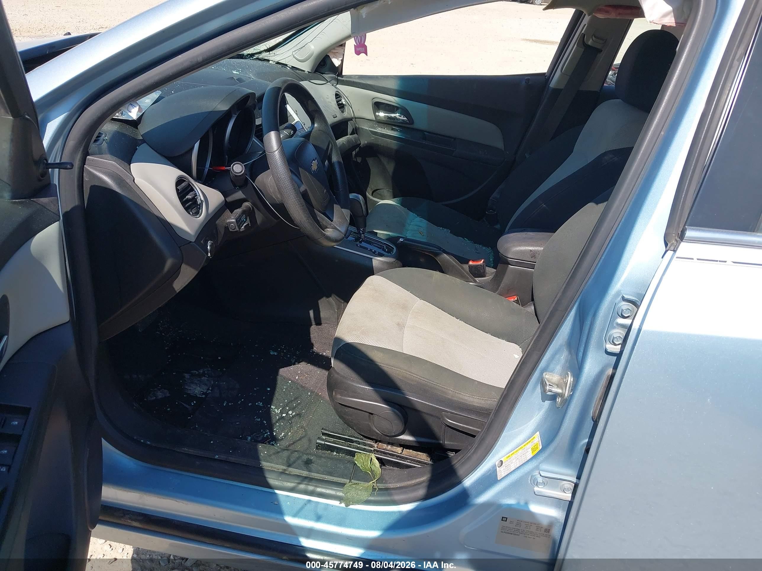 2011 Chevrolet Cruze Ls Blue vin: 1G1PC5SH6B7229307