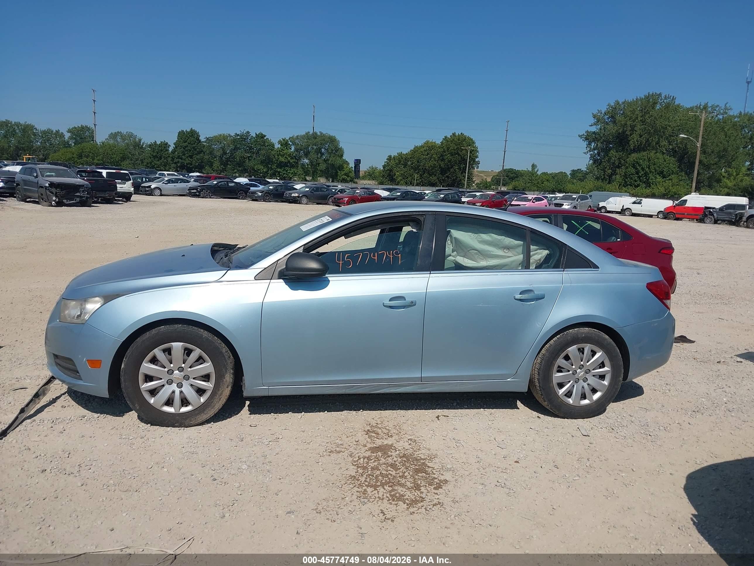 2011 Chevrolet Cruze Ls Blue vin: 1G1PC5SH6B7229307