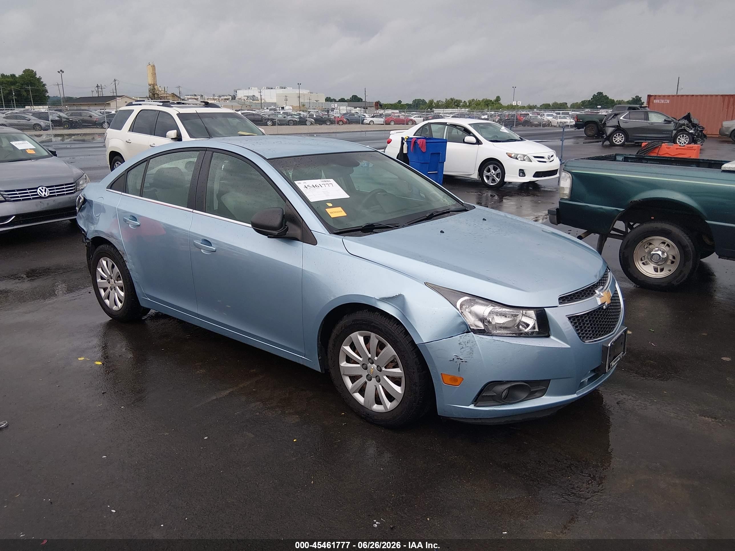 2011 Chevrolet Cruze Ls Blue vin: 1G1PC5SH6B7268317