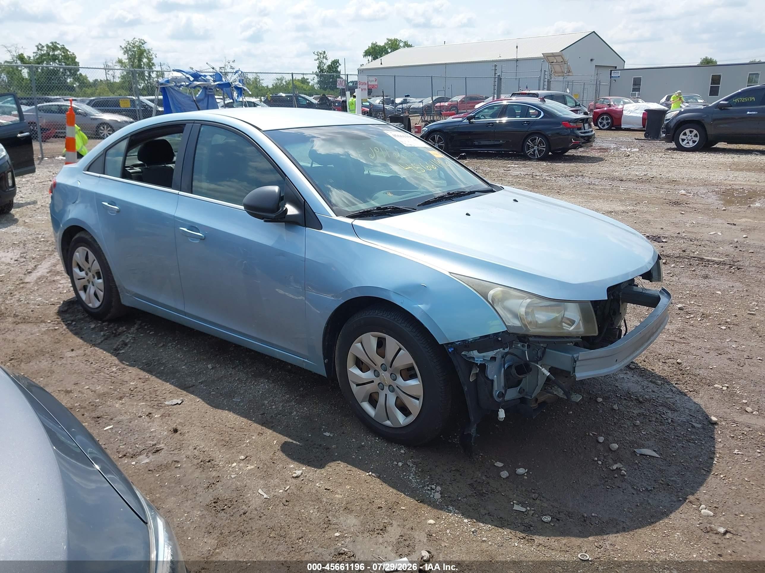 2012 Chevrolet Cruze Ls Light Blue vin: 1G1PC5SH6C7151743