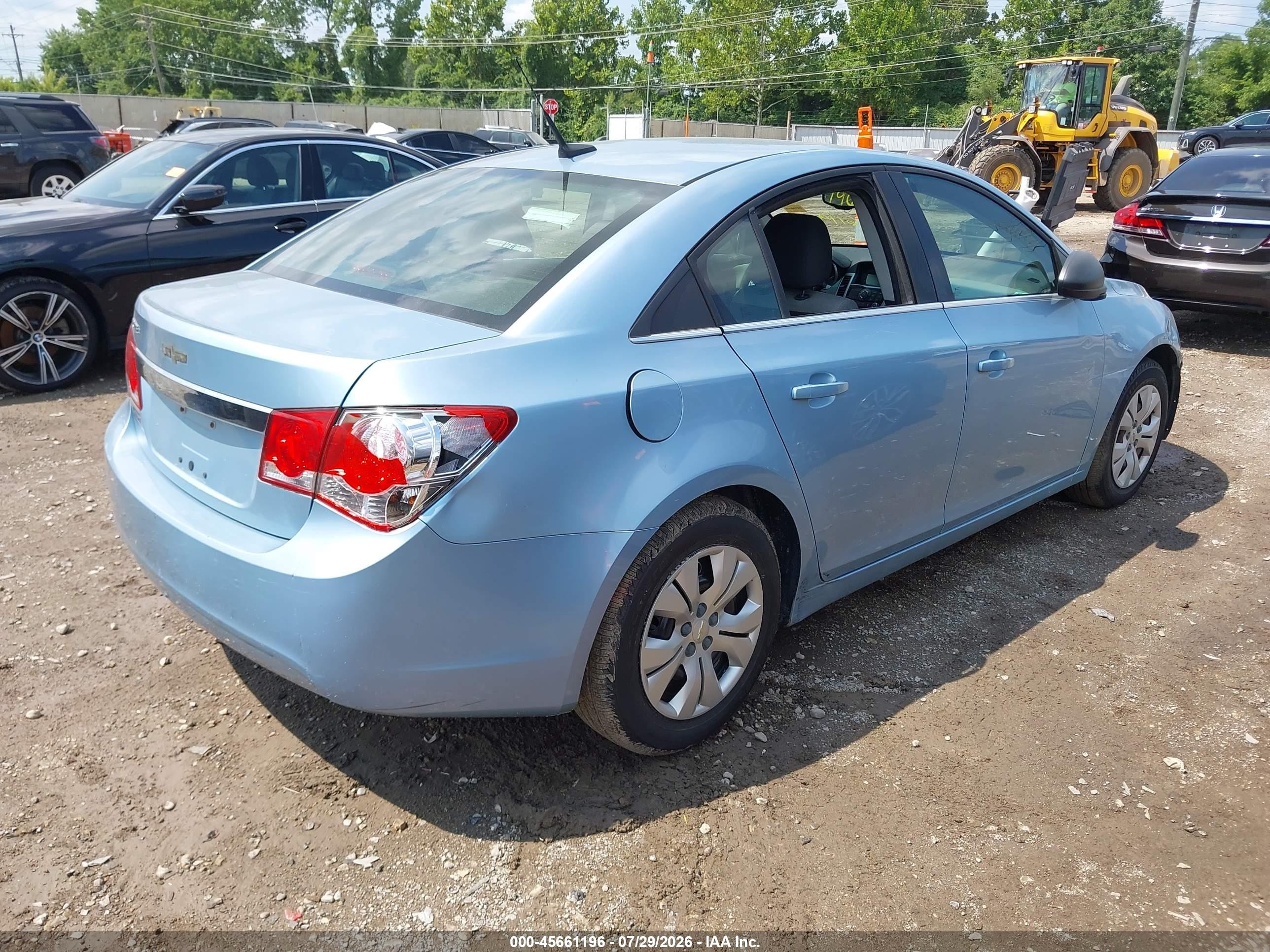 2012 Chevrolet Cruze Ls Light Blue vin: 1G1PC5SH6C7151743