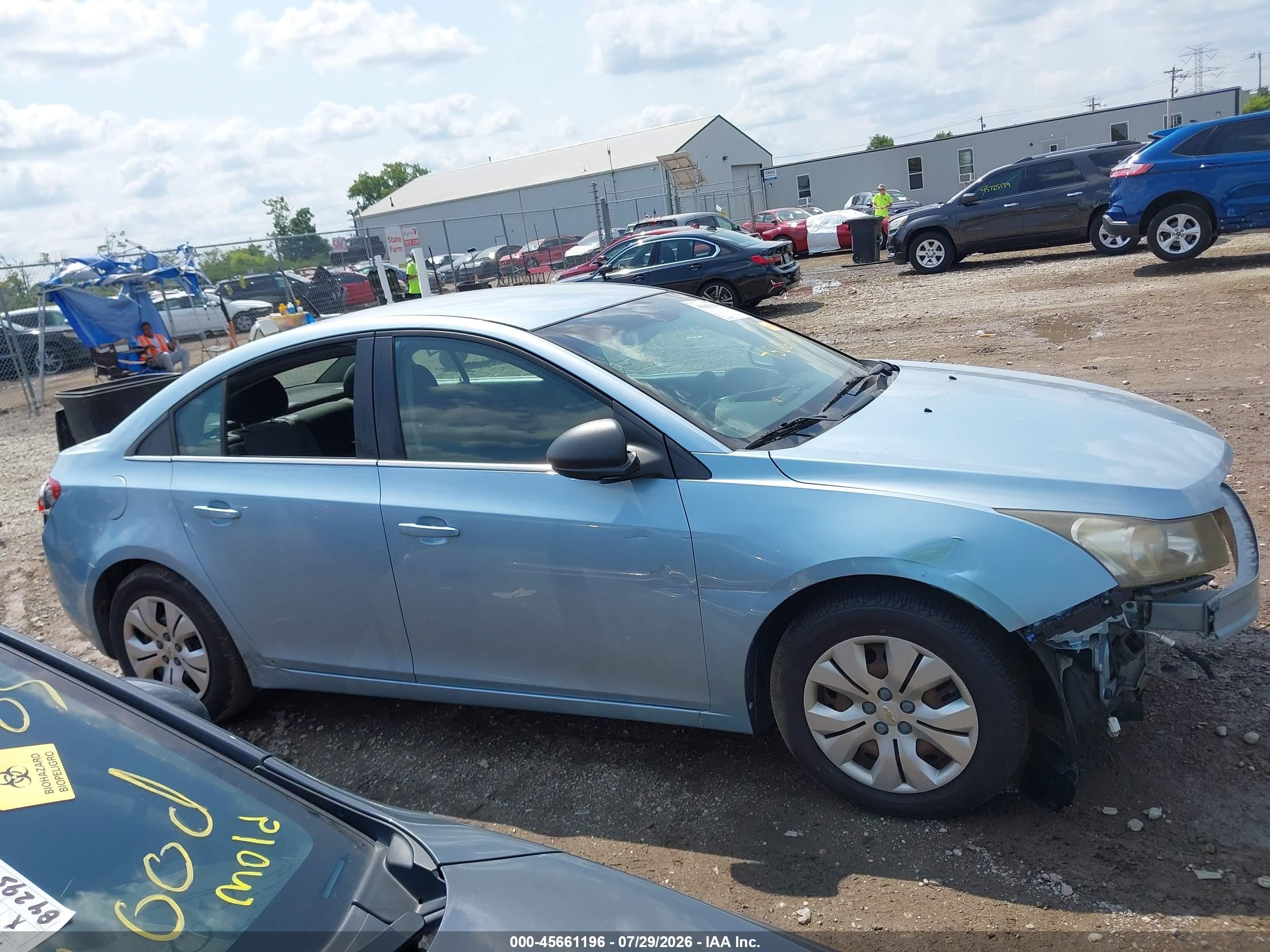2012 Chevrolet Cruze Ls Light Blue vin: 1G1PC5SH6C7151743