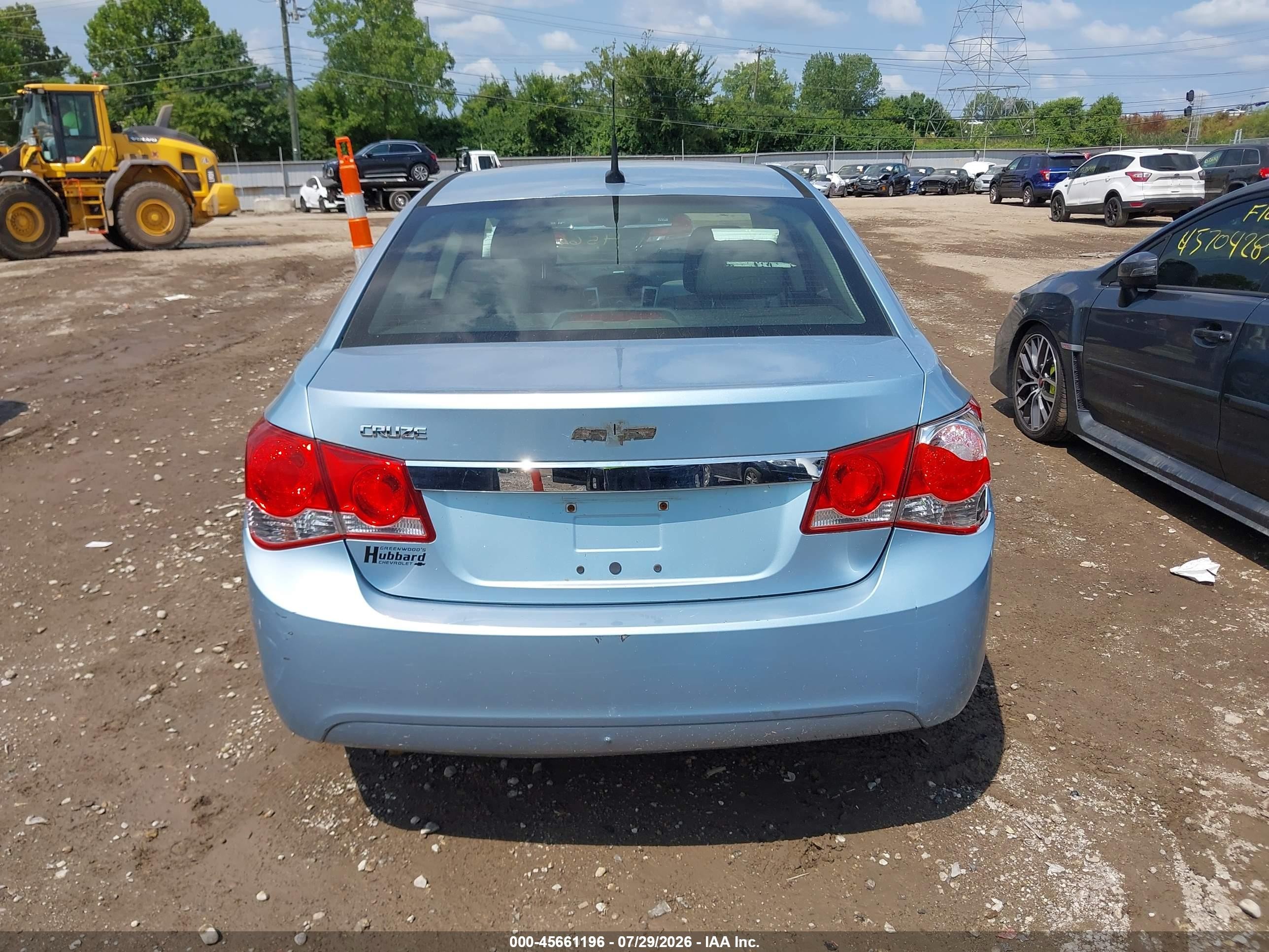 2012 Chevrolet Cruze Ls Light Blue vin: 1G1PC5SH6C7151743