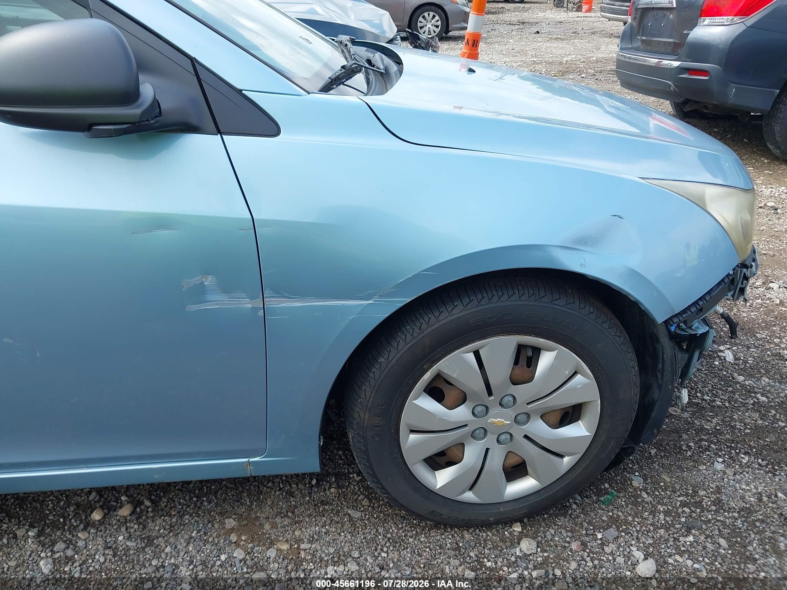 2012 Chevrolet Cruze Ls Light Blue vin: 1G1PC5SH6C7151743
