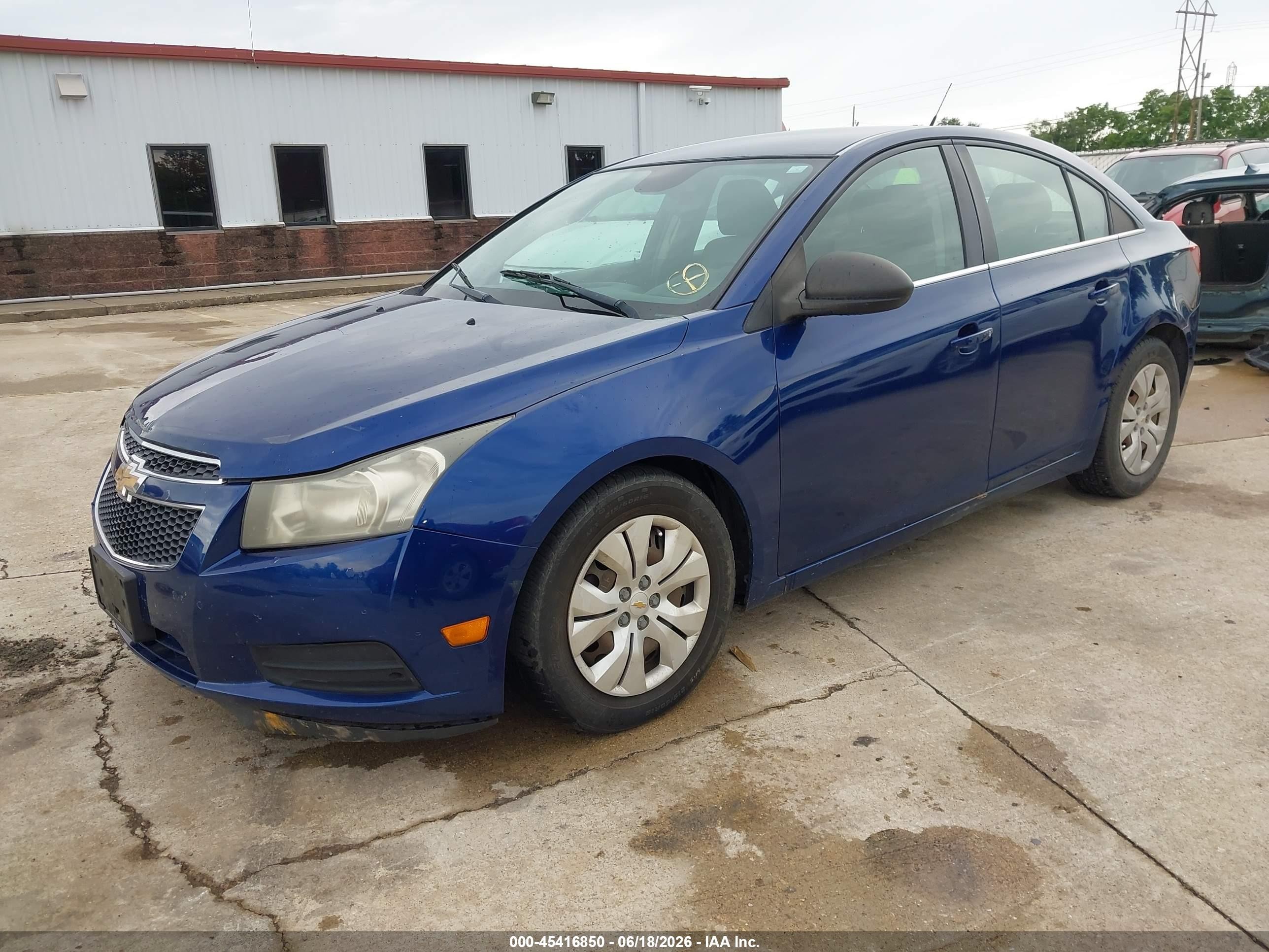 2012 Chevrolet Cruze Ls Синий vin: 1G1PC5SH6C7206238