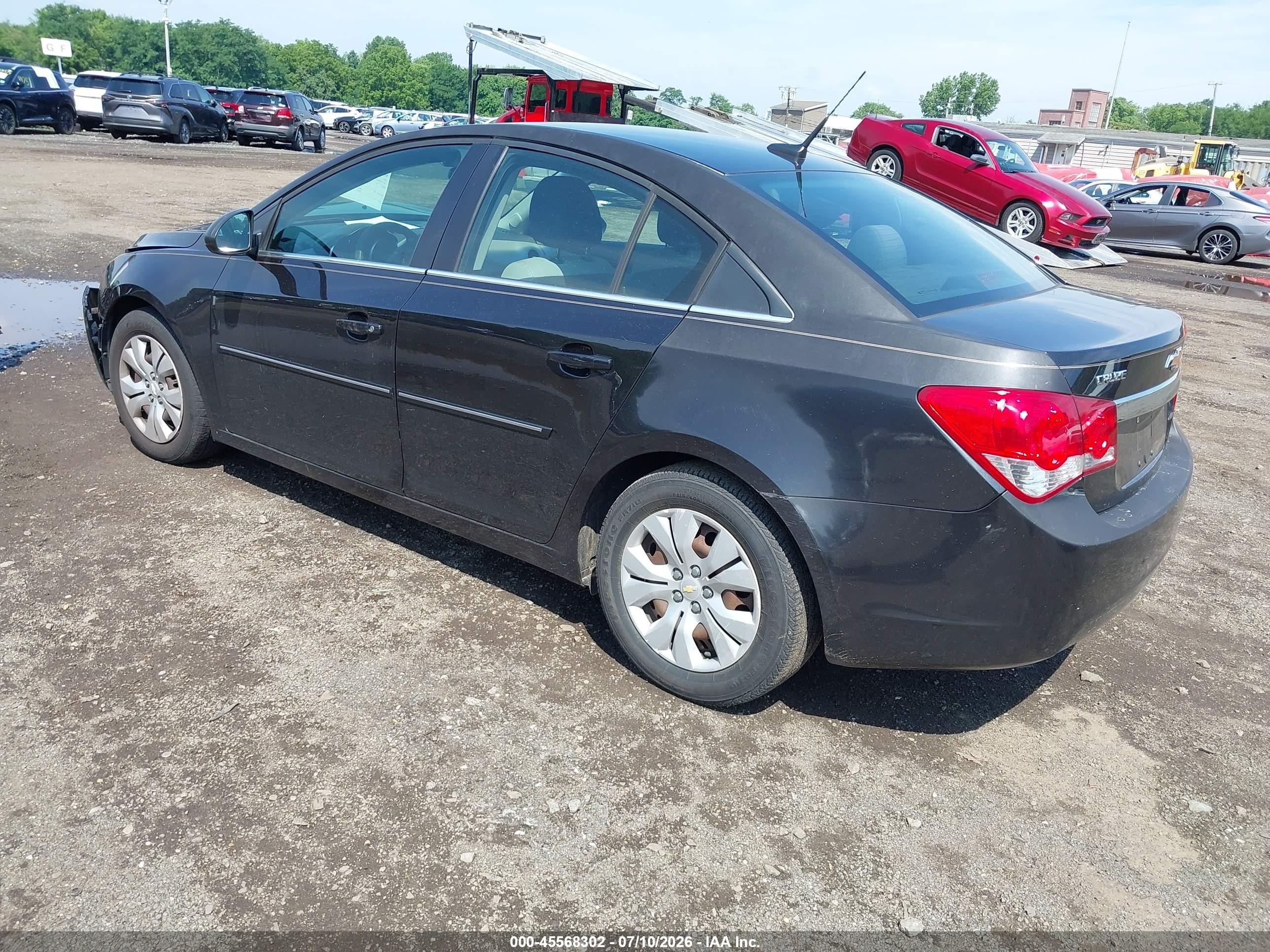 2012 Chevrolet Cruze Ls Black vin: 1G1PC5SH6C7263703