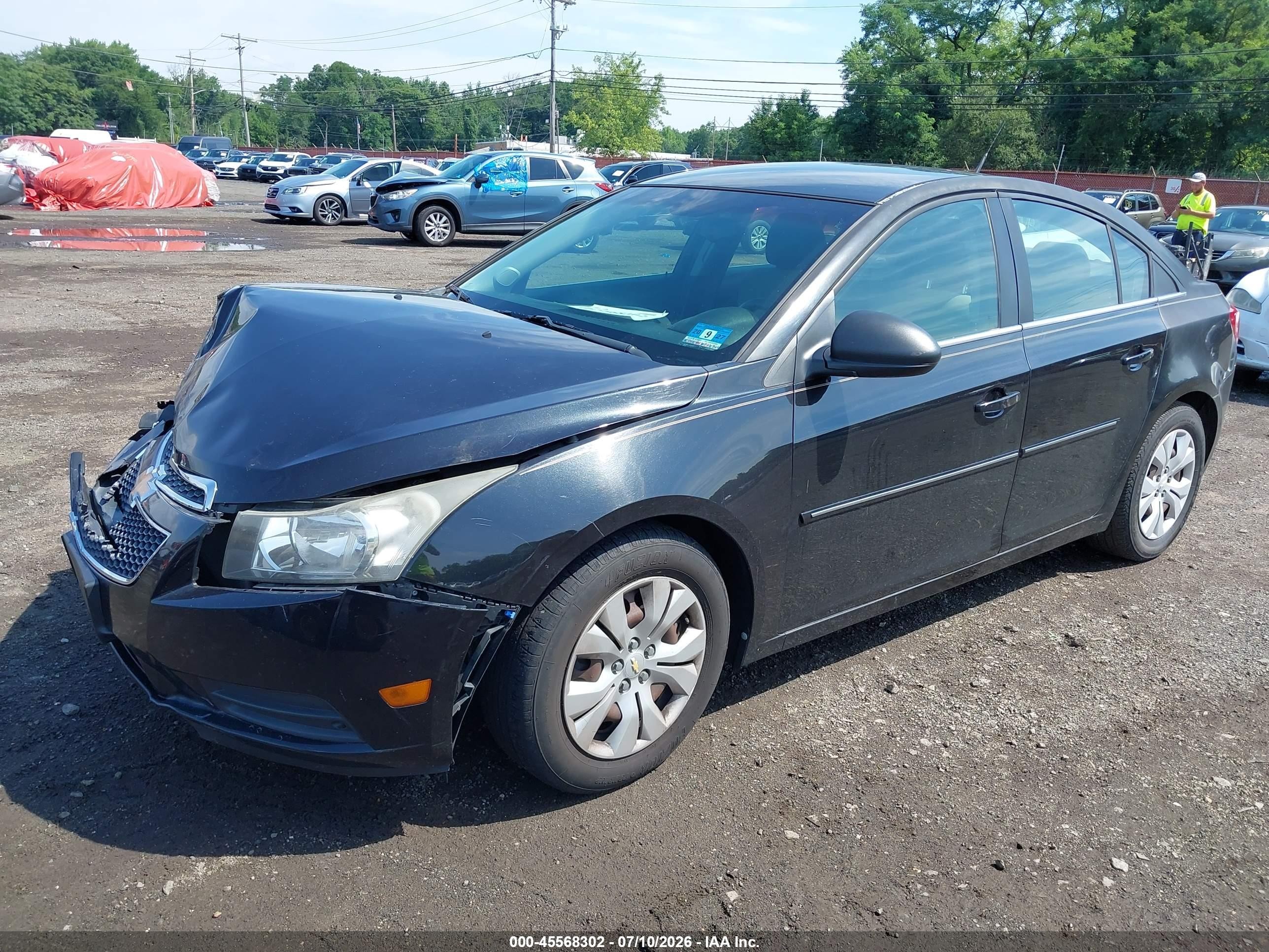 2012 Chevrolet Cruze Ls Black vin: 1G1PC5SH6C7263703