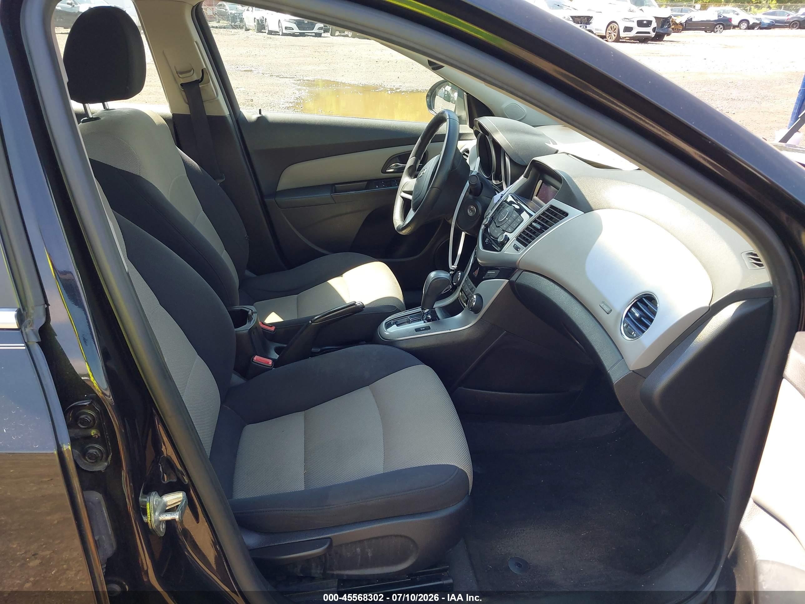 2012 Chevrolet Cruze Ls Black vin: 1G1PC5SH6C7263703
