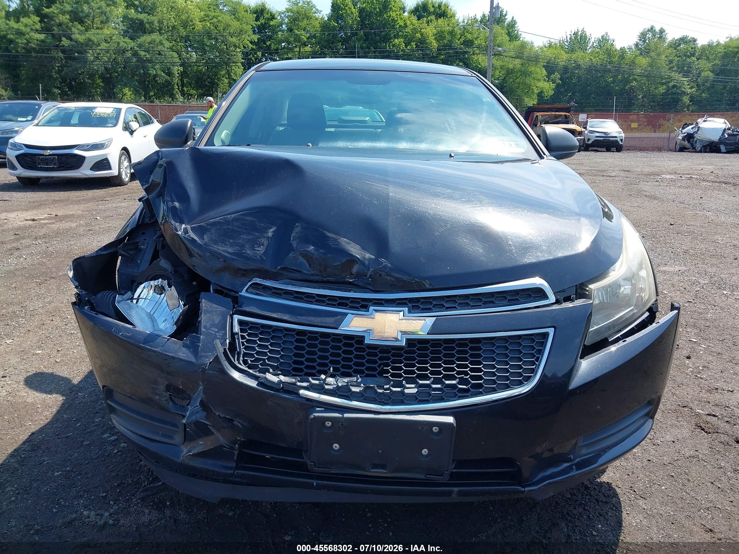 2012 Chevrolet Cruze Ls Black vin: 1G1PC5SH6C7263703