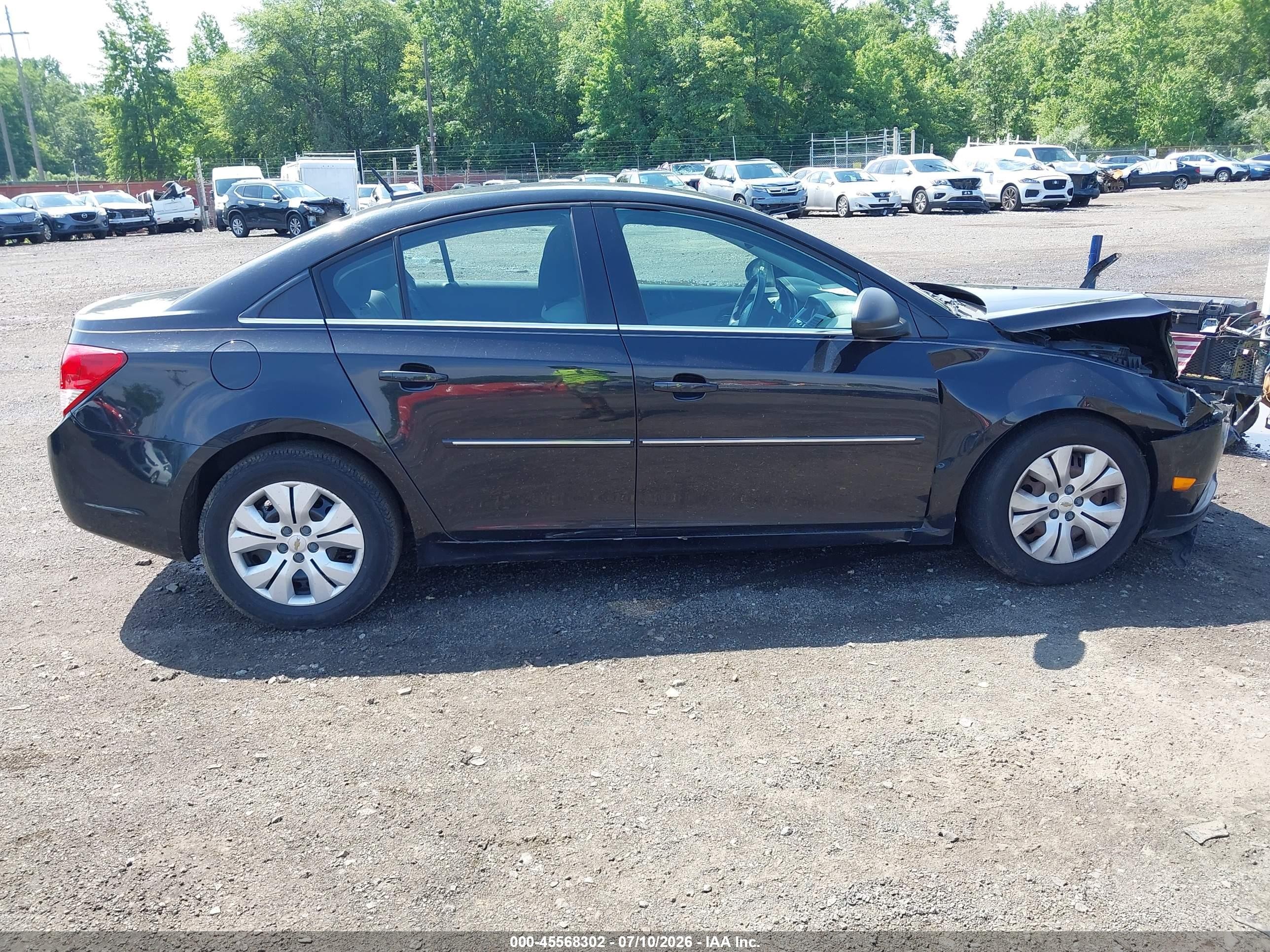 2012 Chevrolet Cruze Ls Black vin: 1G1PC5SH6C7263703