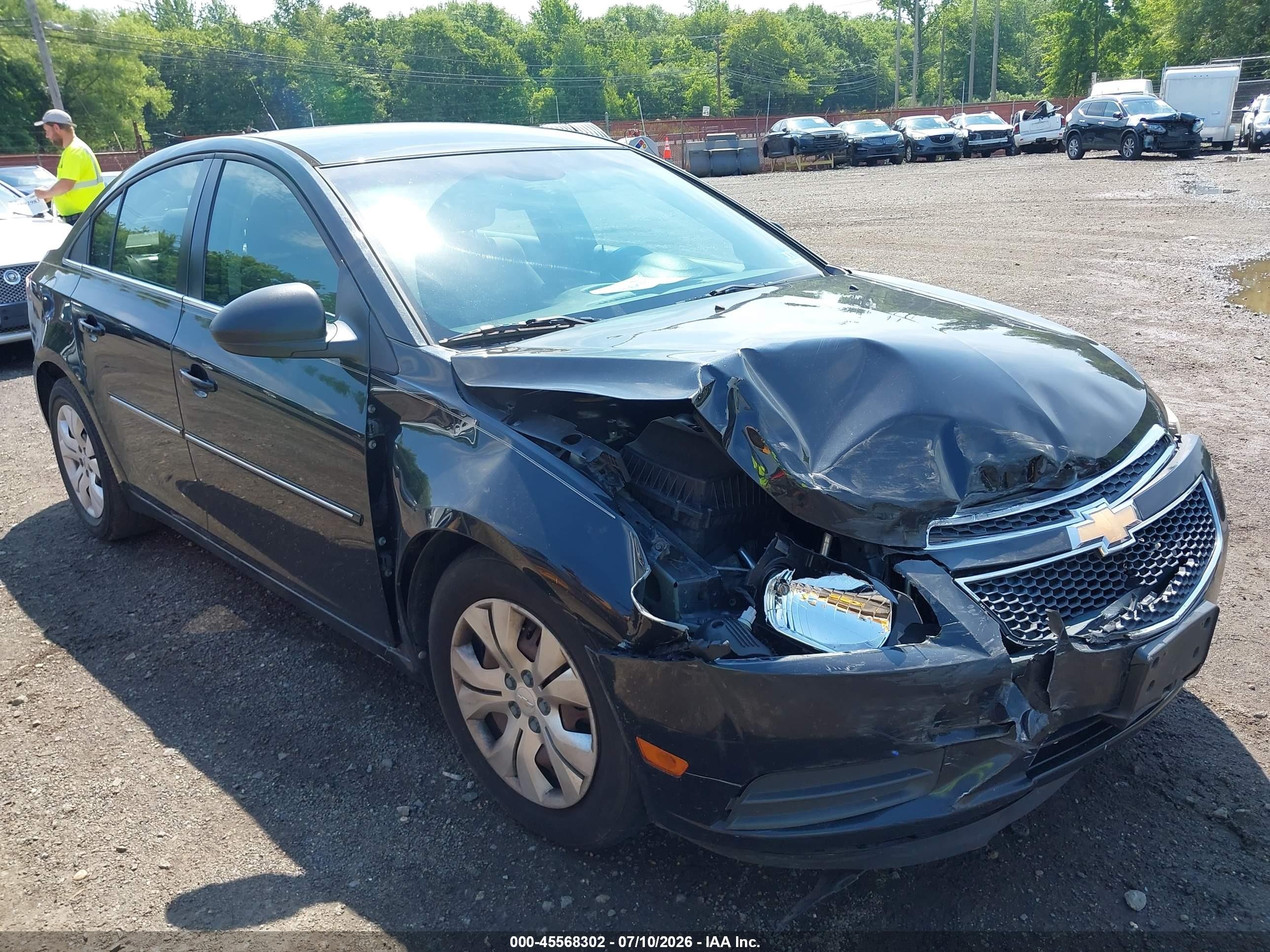 2012 Chevrolet Cruze Ls Black vin: 1G1PC5SH6C7263703