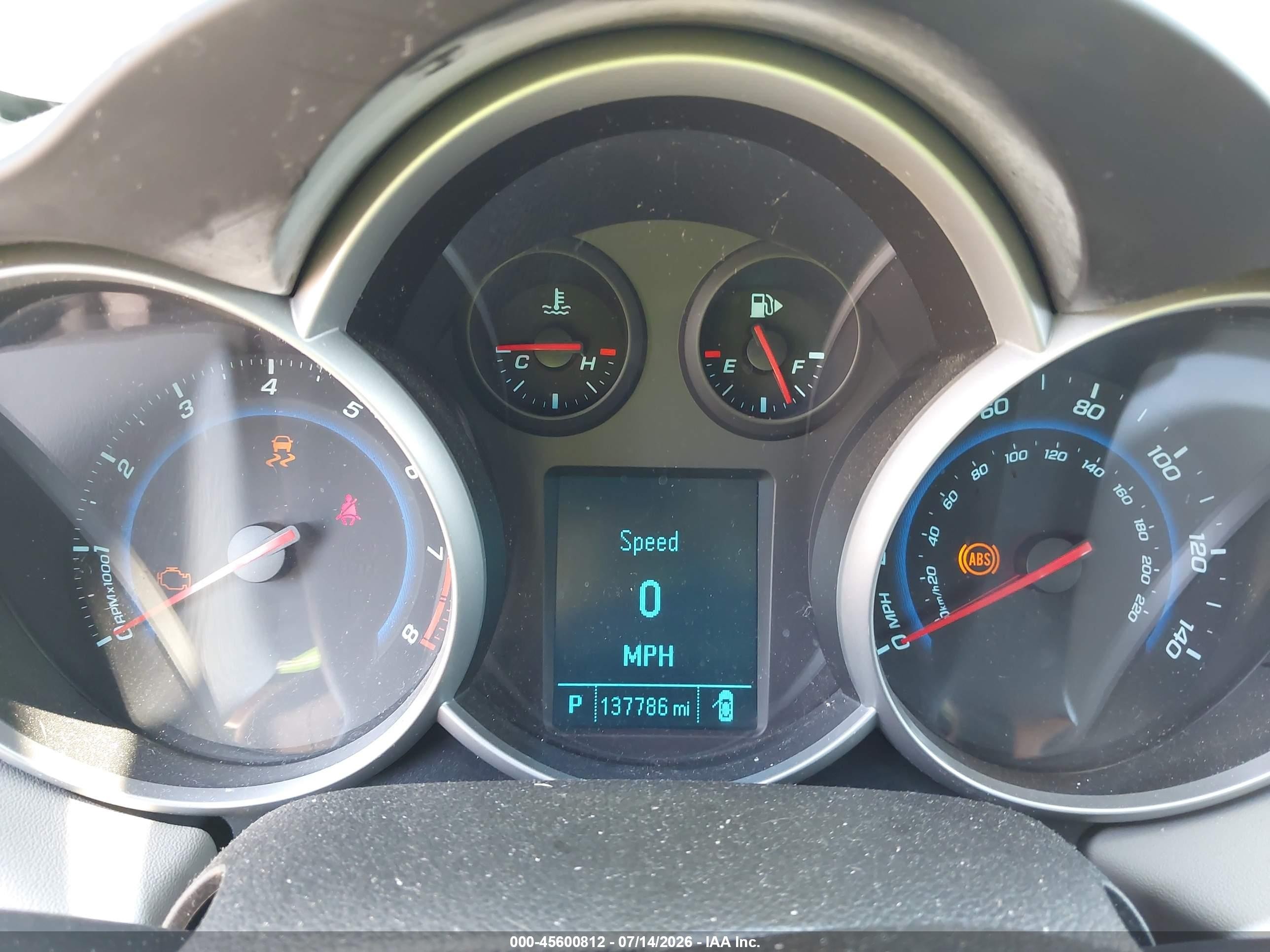 2012 Chevrolet Cruze Ls Blue vin: 1G1PC5SH6C7289976
