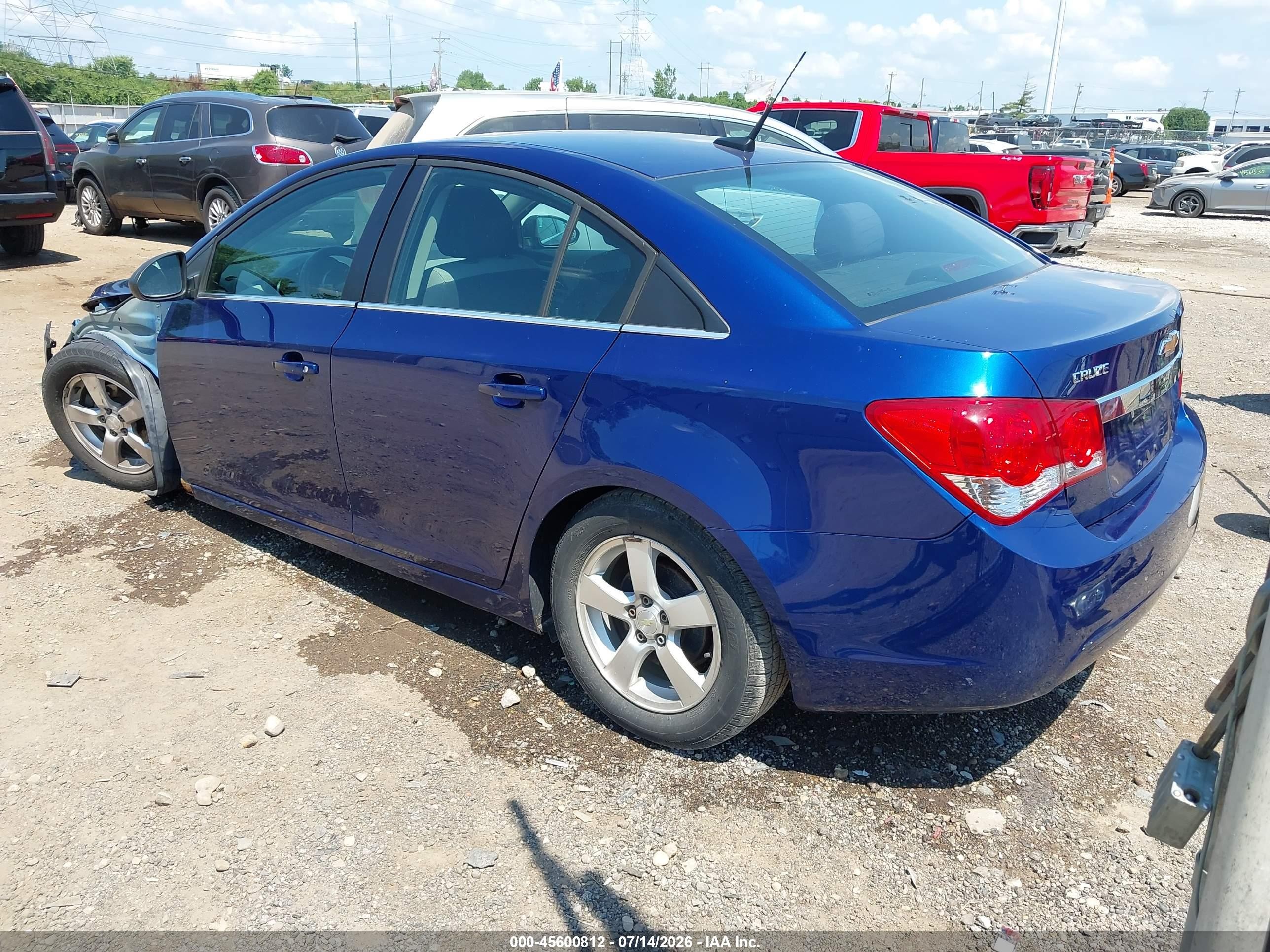 2012 Chevrolet Cruze Ls Blue vin: 1G1PC5SH6C7289976