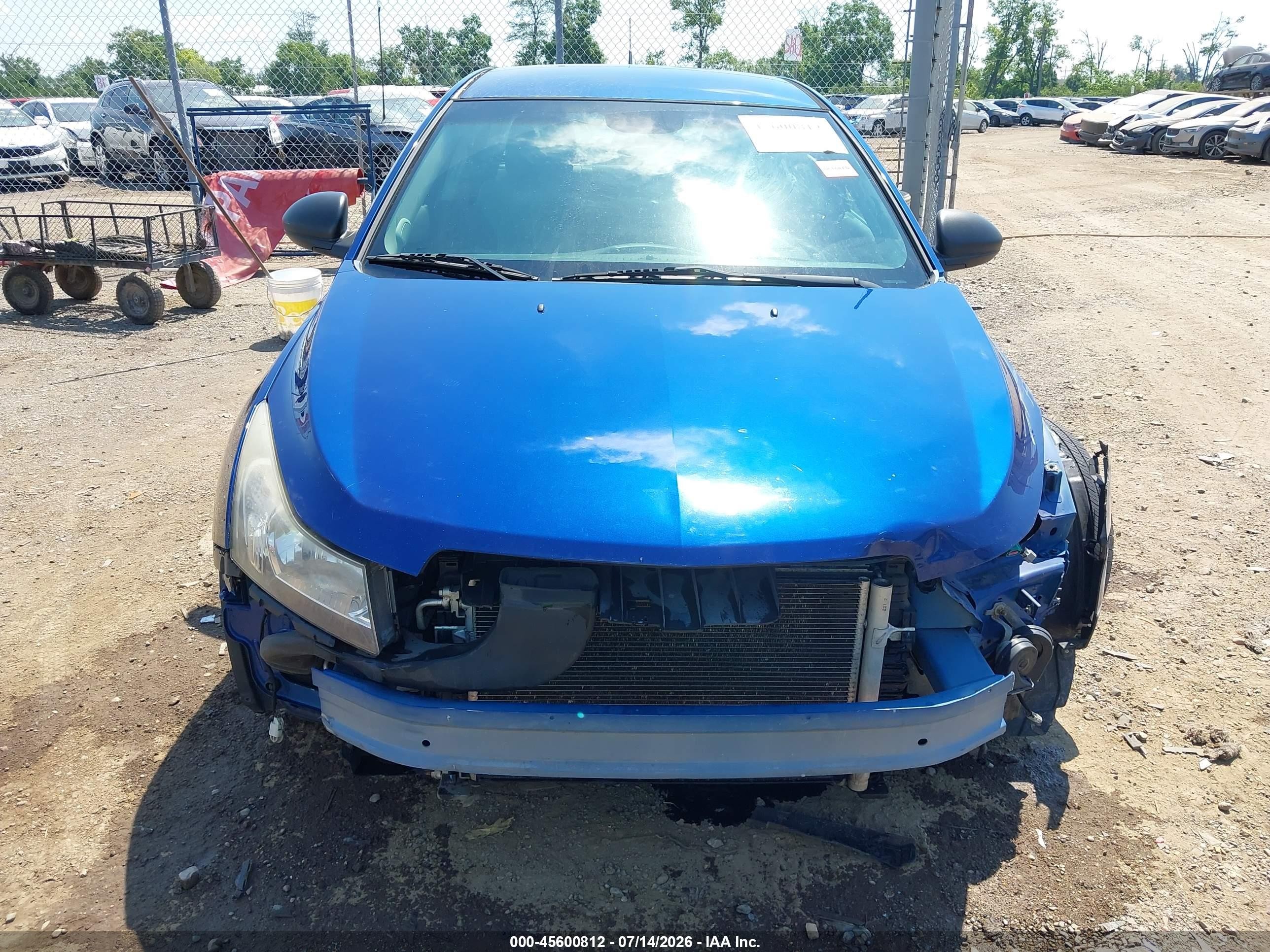 2012 Chevrolet Cruze Ls Blue vin: 1G1PC5SH6C7289976