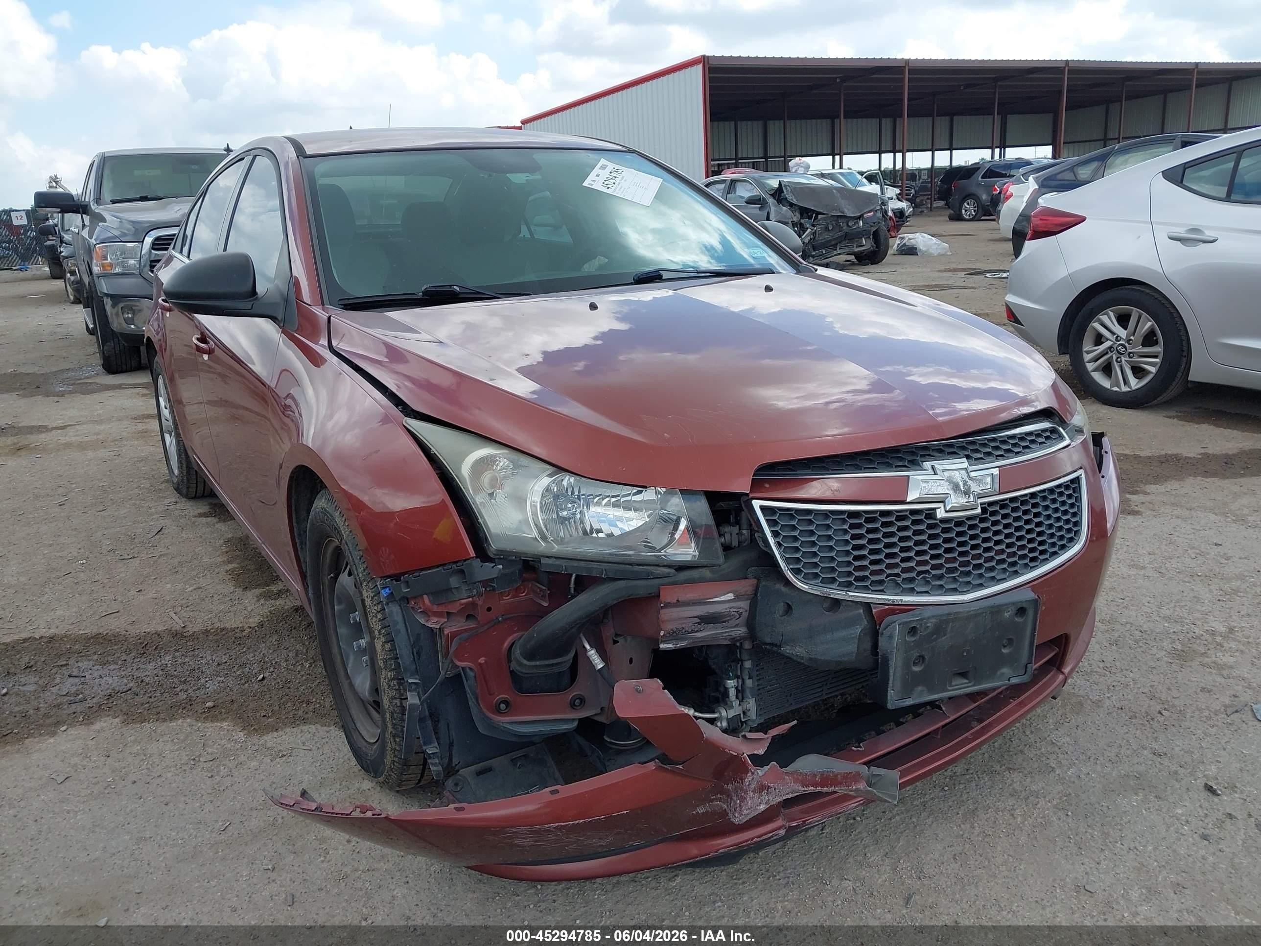 2012 Chevrolet Cruze Ls Red vin: 1G1PC5SH6C7325276