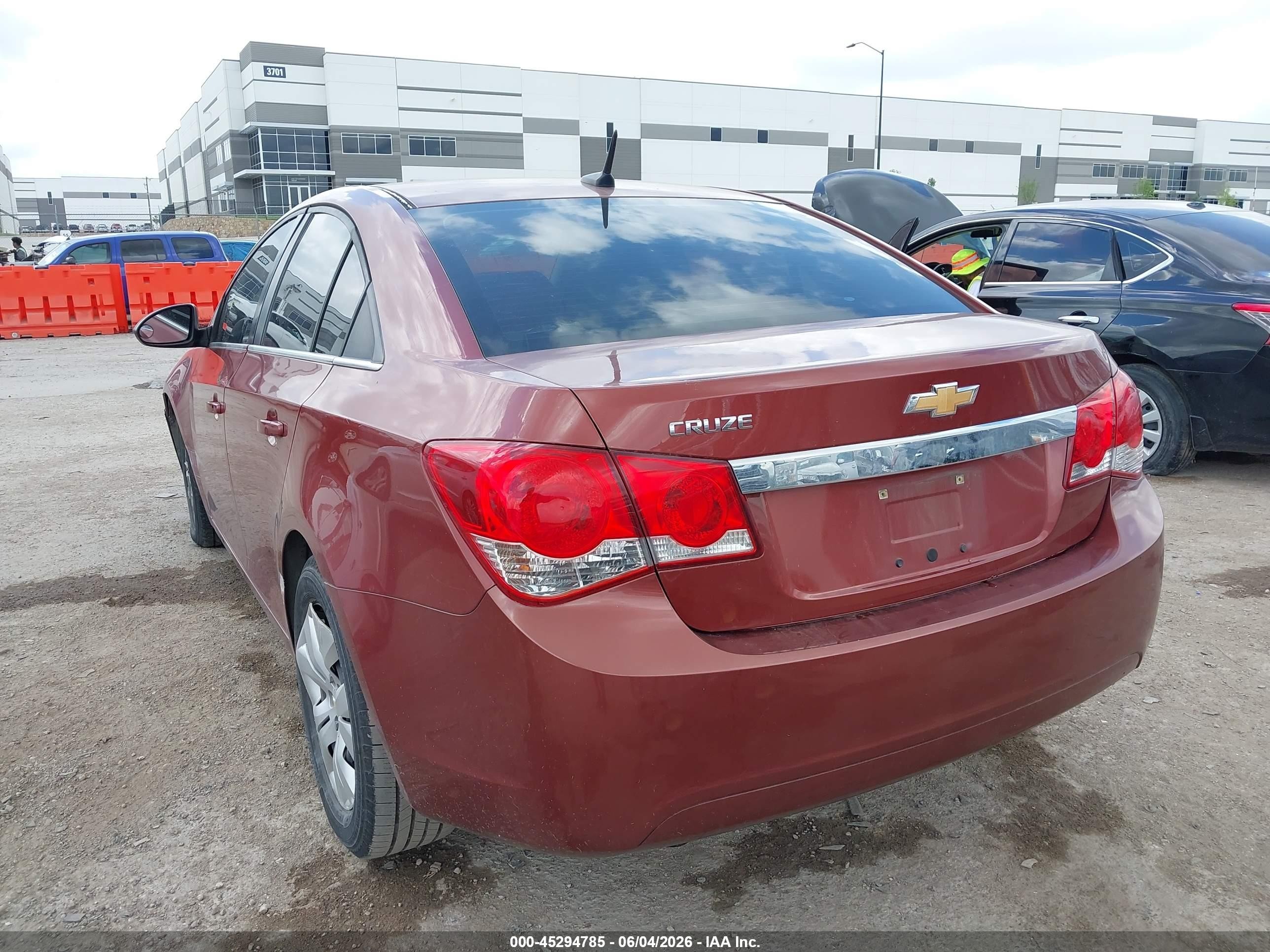 2012 Chevrolet Cruze Ls Red vin: 1G1PC5SH6C7325276