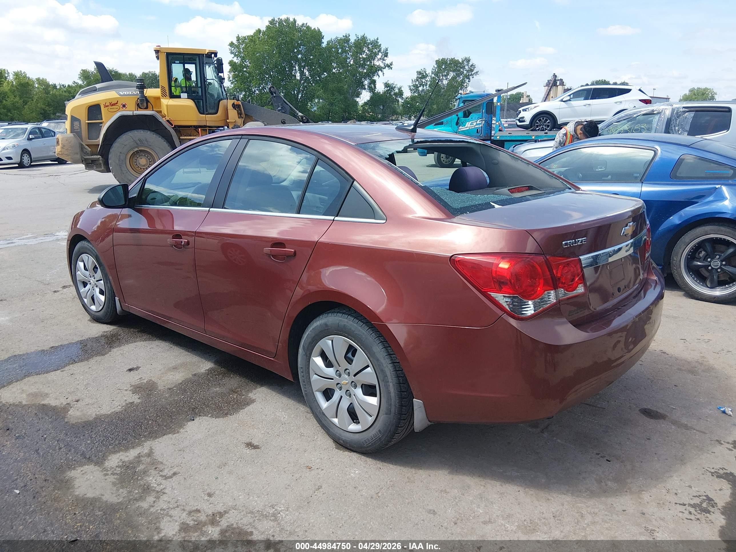 2012 Chevrolet Cruze Ls Maroon vin: 1G1PC5SH6C7348279