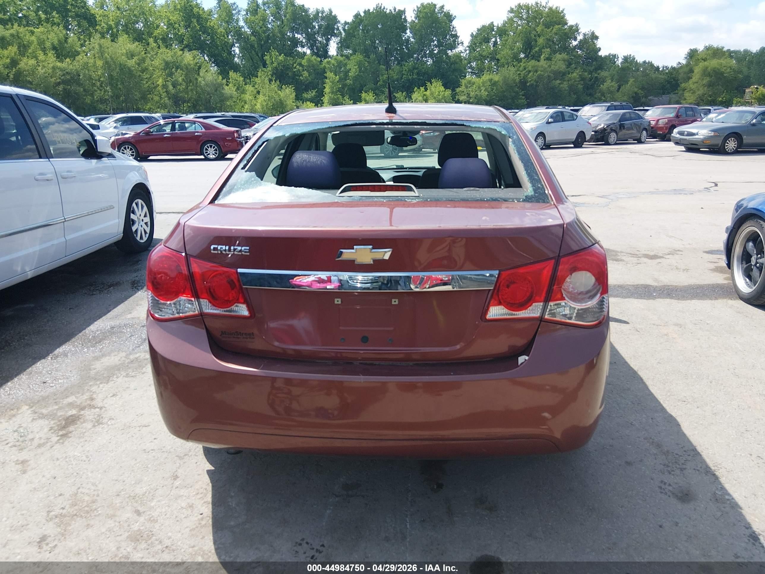 2012 Chevrolet Cruze Ls Maroon vin: 1G1PC5SH6C7348279