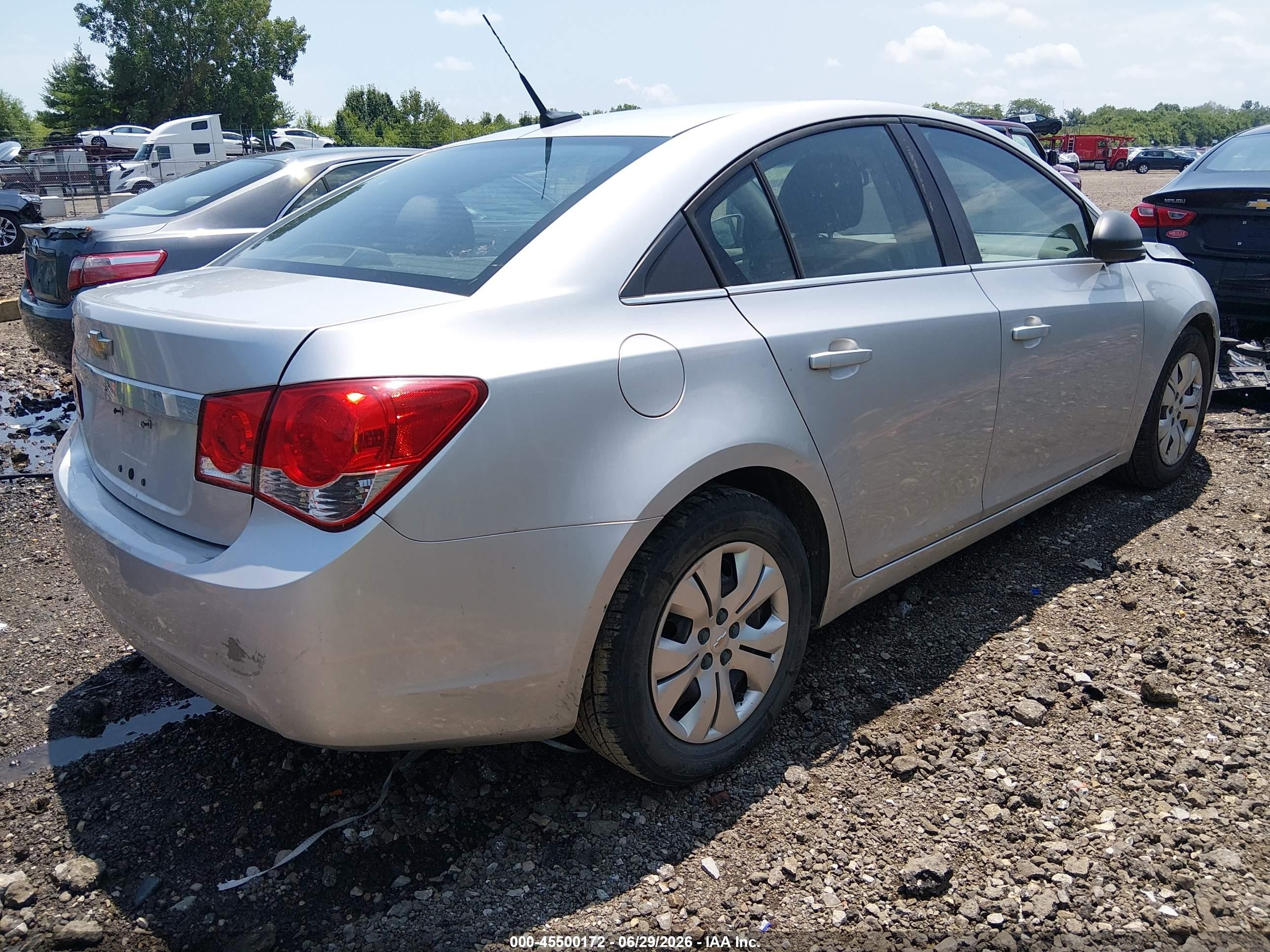 2012 Chevrolet Cruze Ls Silver vin: 1G1PC5SH6C7355412