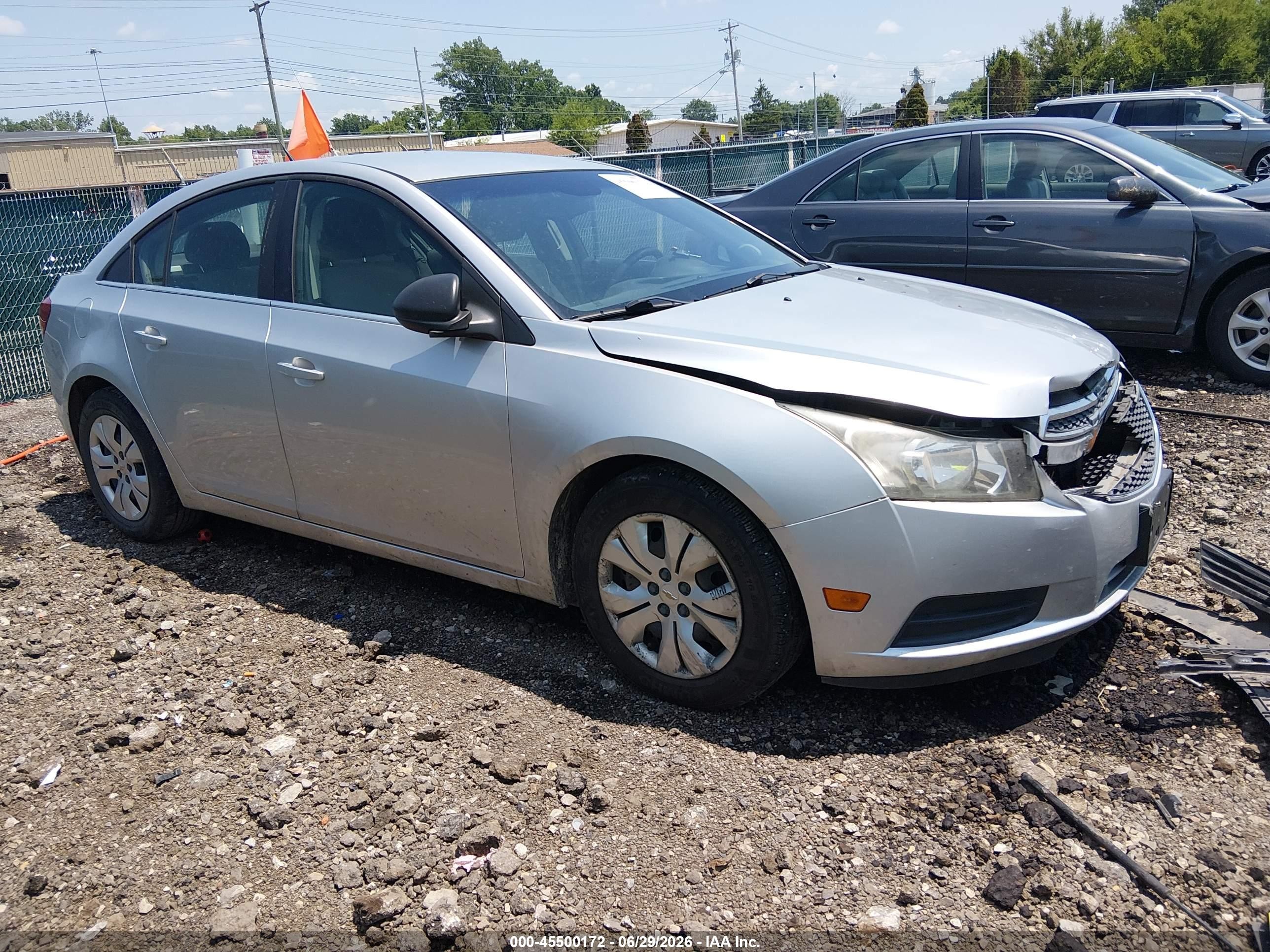 2012 Chevrolet Cruze Ls Silver vin: 1G1PC5SH6C7355412