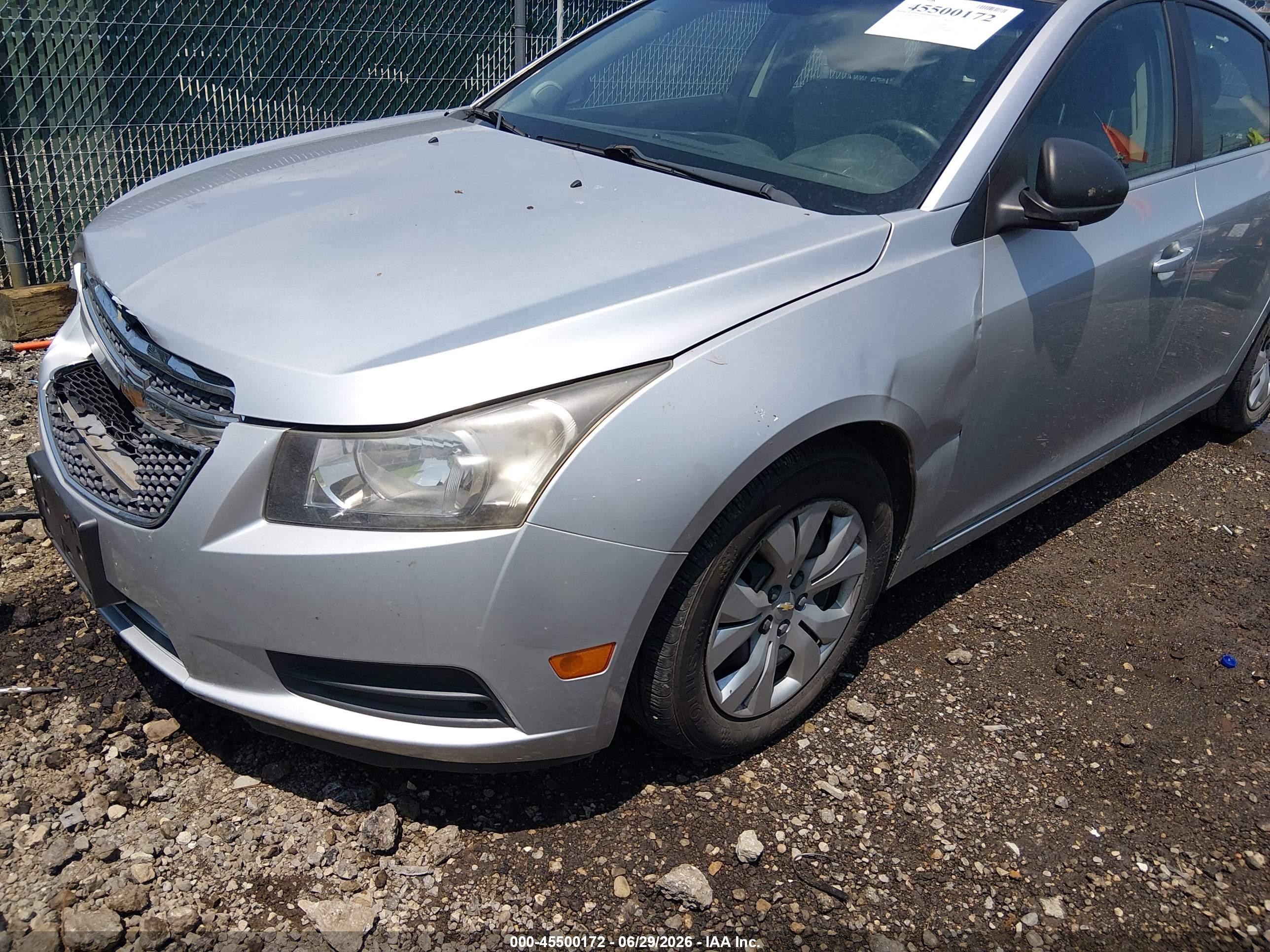 2012 Chevrolet Cruze Ls Silver vin: 1G1PC5SH6C7355412