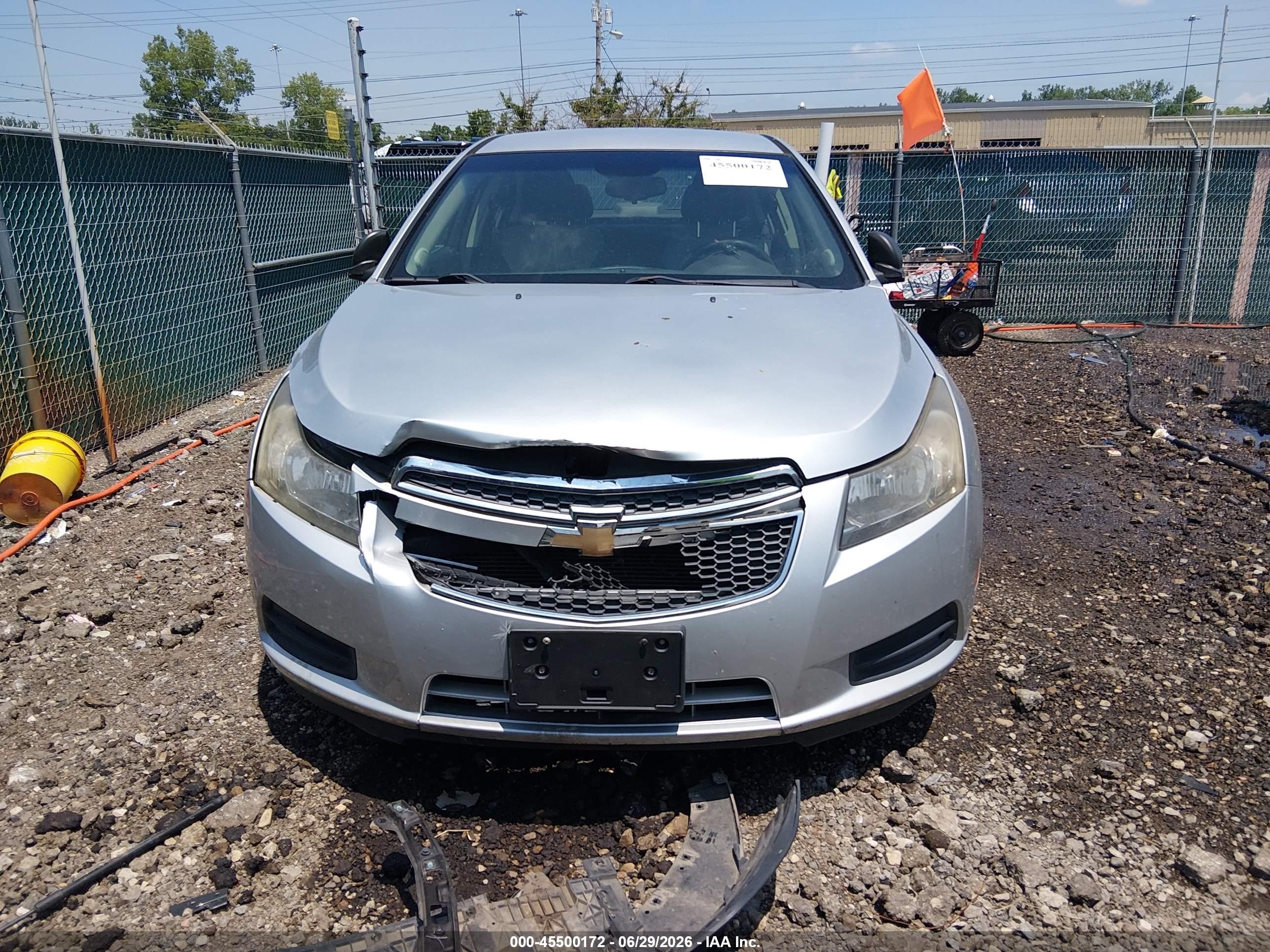 2012 Chevrolet Cruze Ls Silver vin: 1G1PC5SH6C7355412