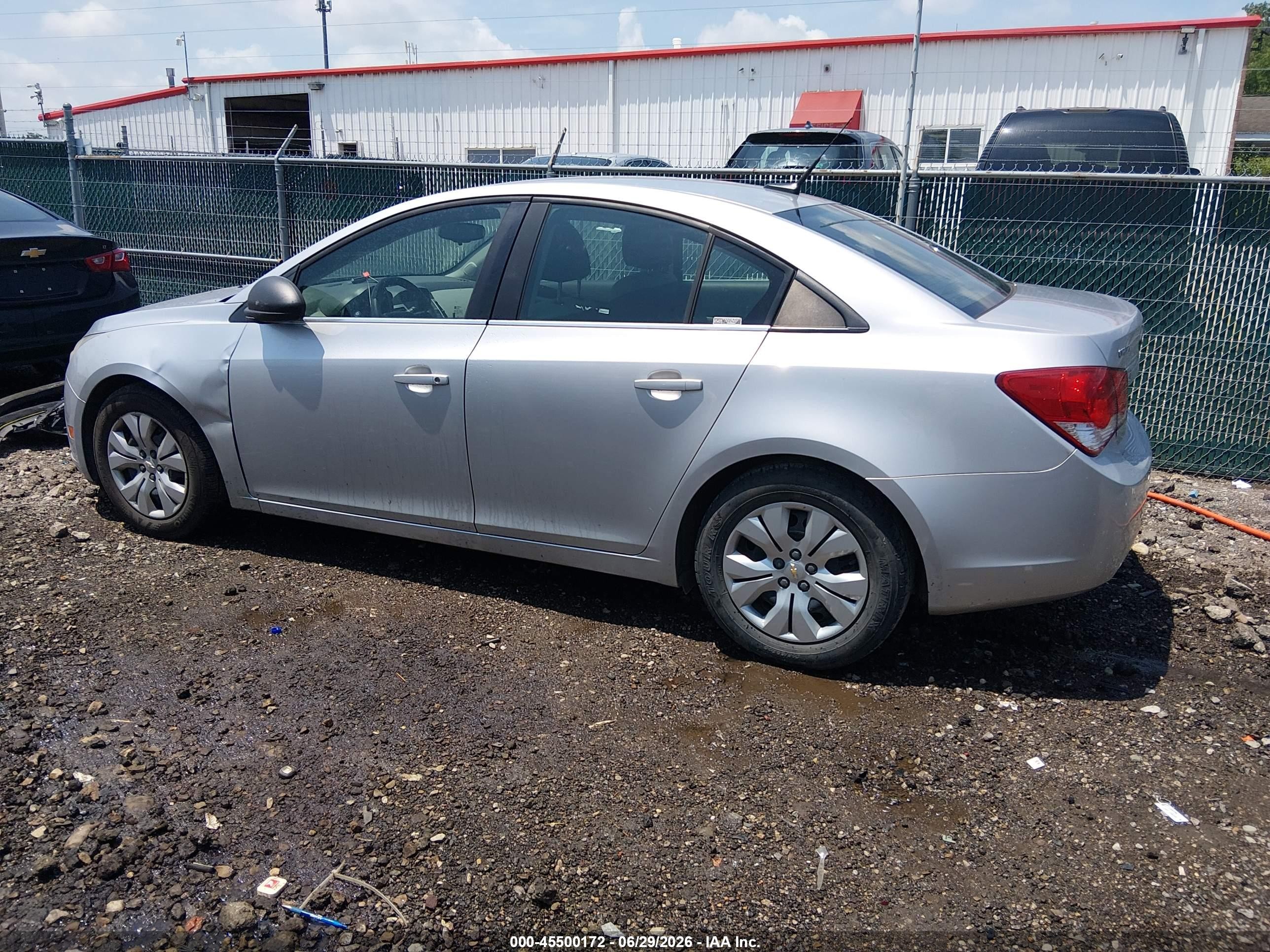 2012 Chevrolet Cruze Ls Silver vin: 1G1PC5SH6C7355412