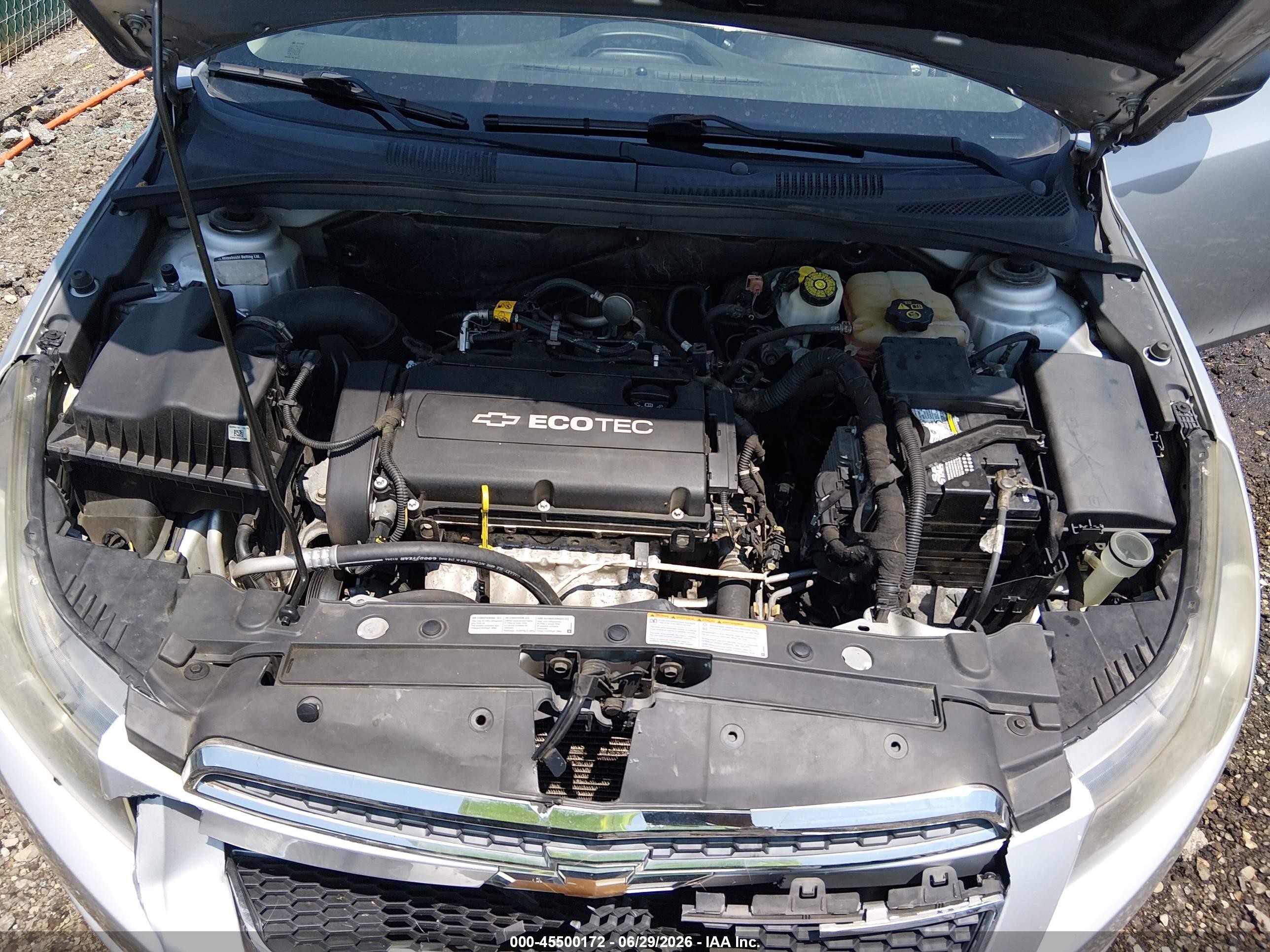 2012 Chevrolet Cruze Ls Silver vin: 1G1PC5SH6C7355412