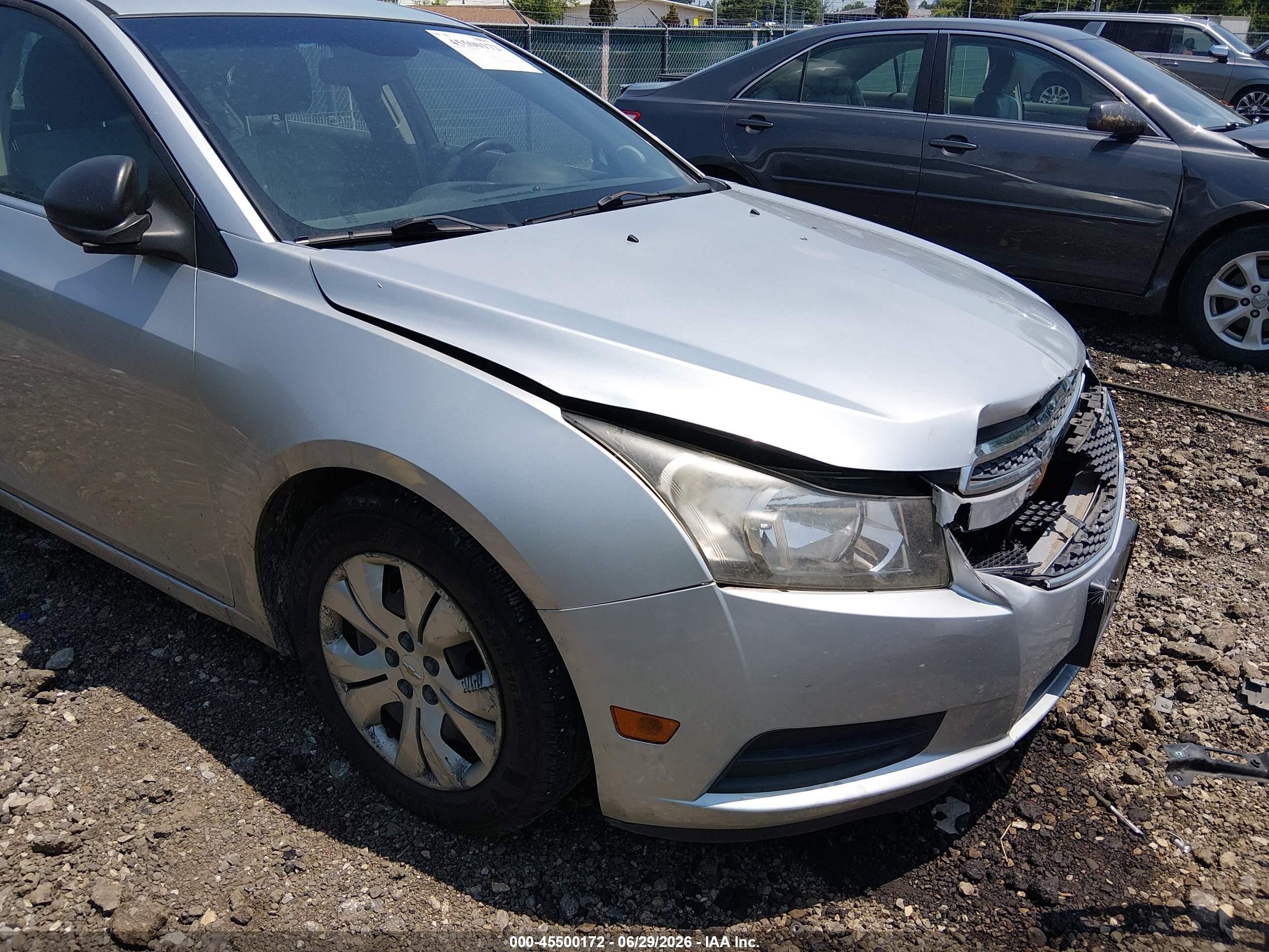 2012 Chevrolet Cruze Ls Silver vin: 1G1PC5SH6C7355412