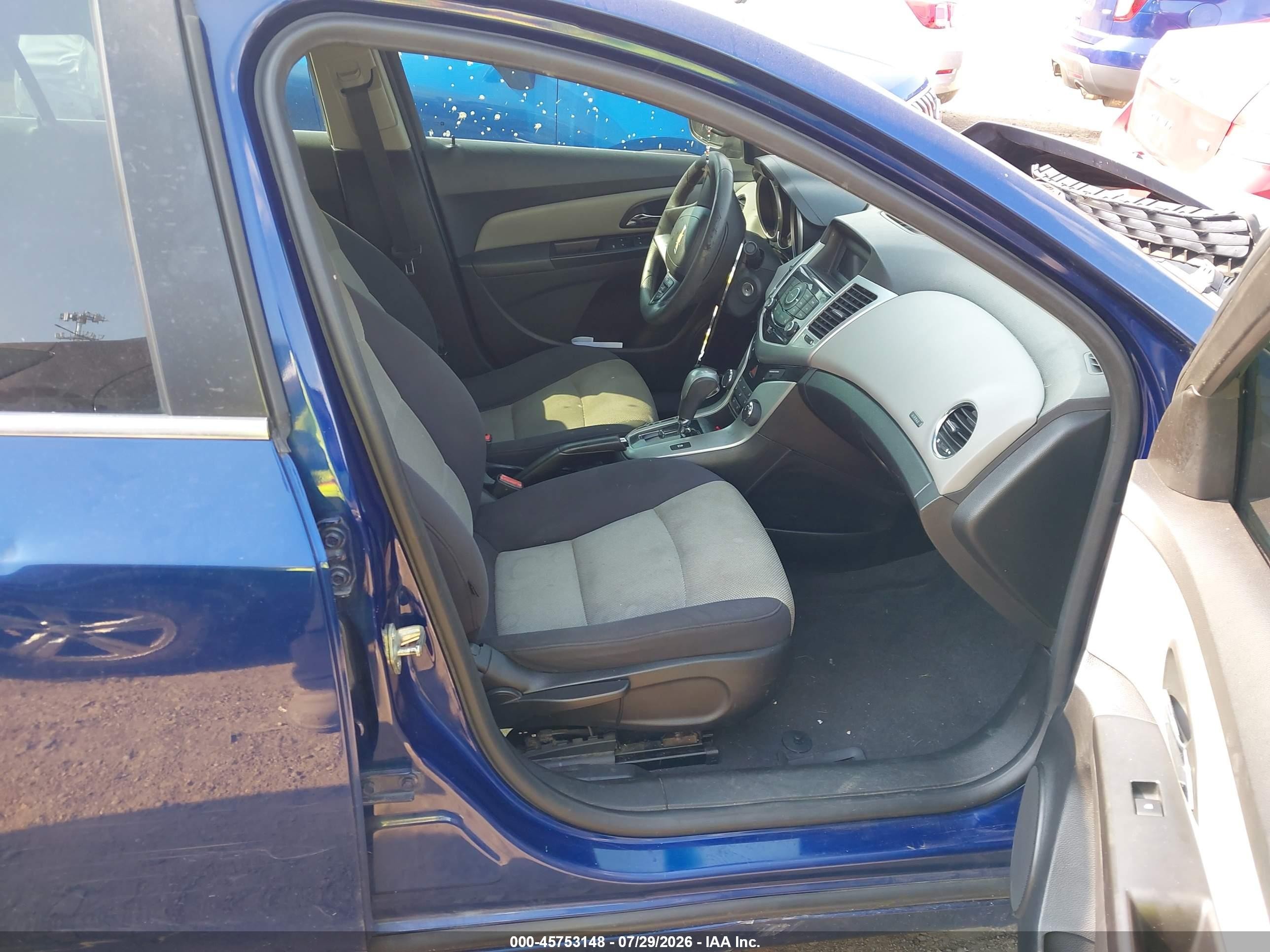 2012 Chevrolet Cruze Ls Blue vin: 1G1PC5SH6C7375496