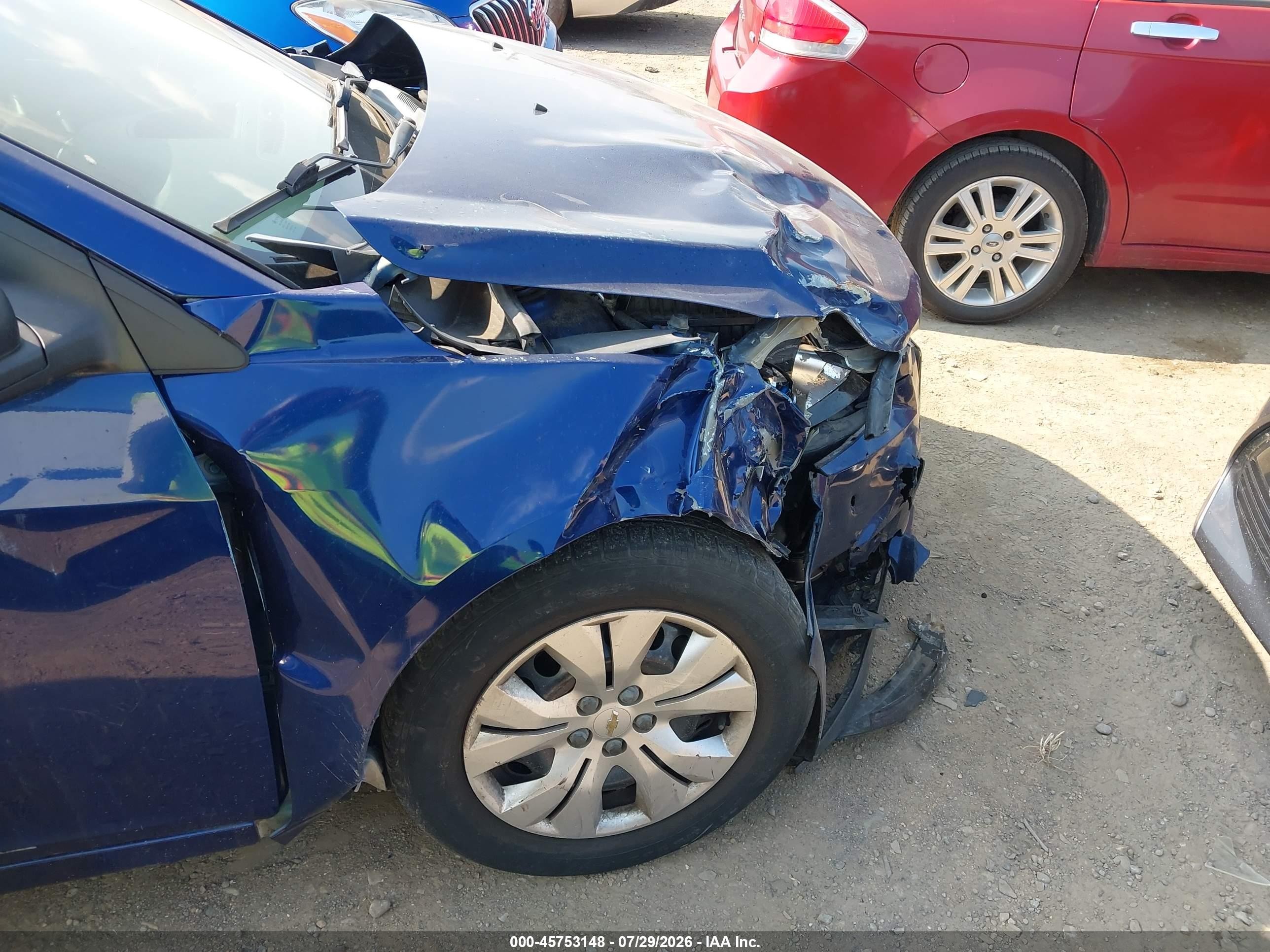 2012 Chevrolet Cruze Ls Blue vin: 1G1PC5SH6C7375496