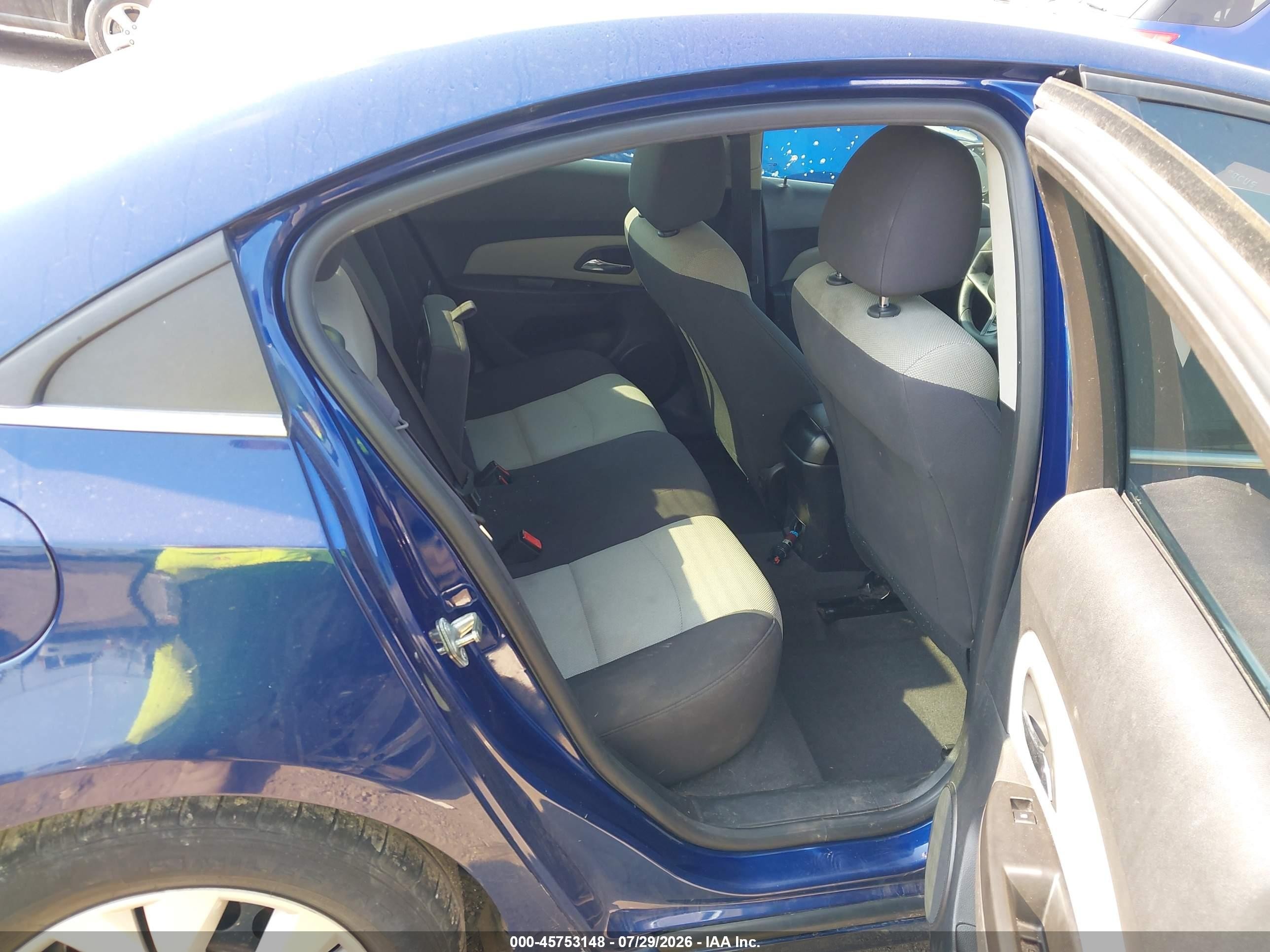 2012 Chevrolet Cruze Ls Blue vin: 1G1PC5SH6C7375496