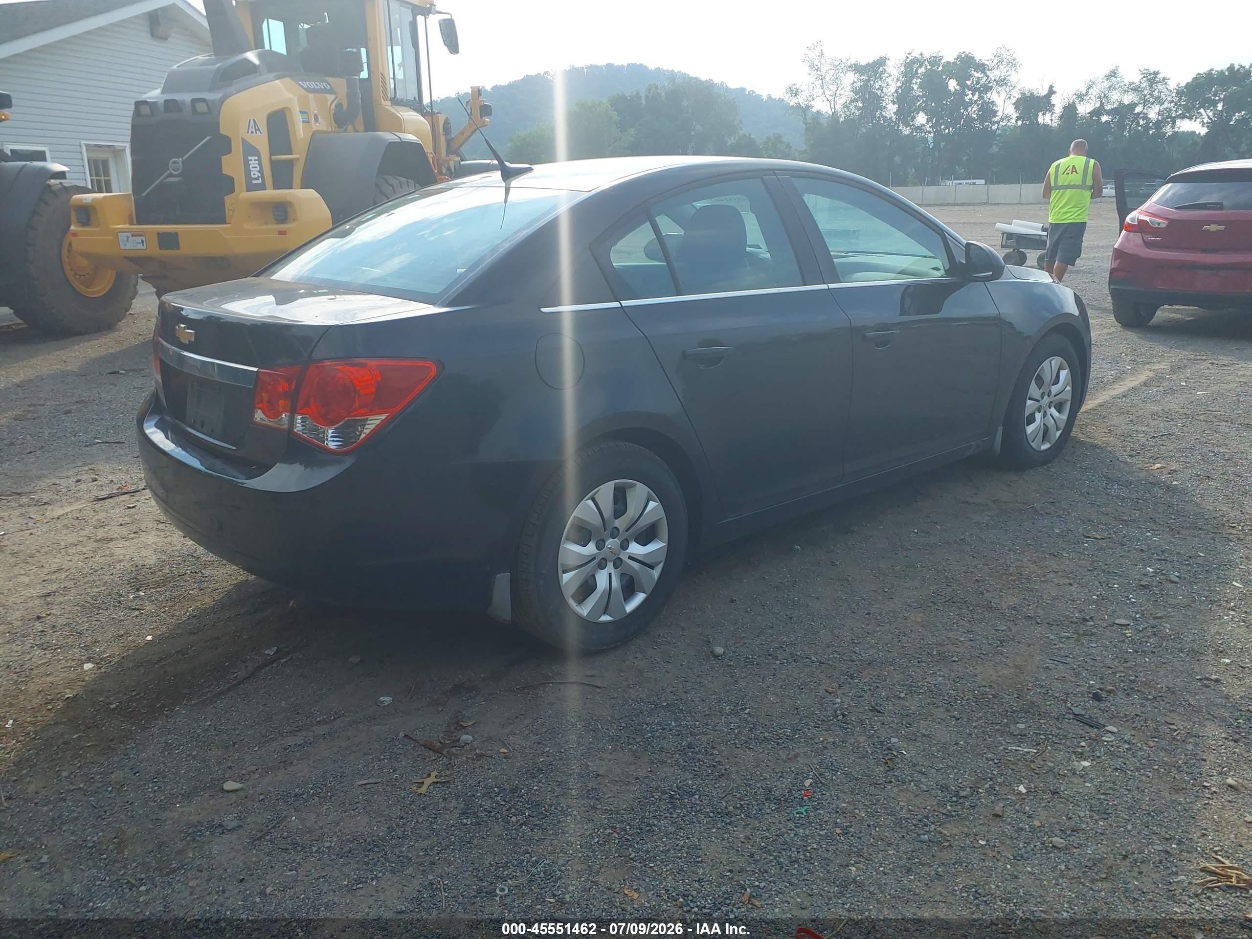 2012 Chevrolet Cruze Ls Black vin: 1G1PC5SH6C7387440