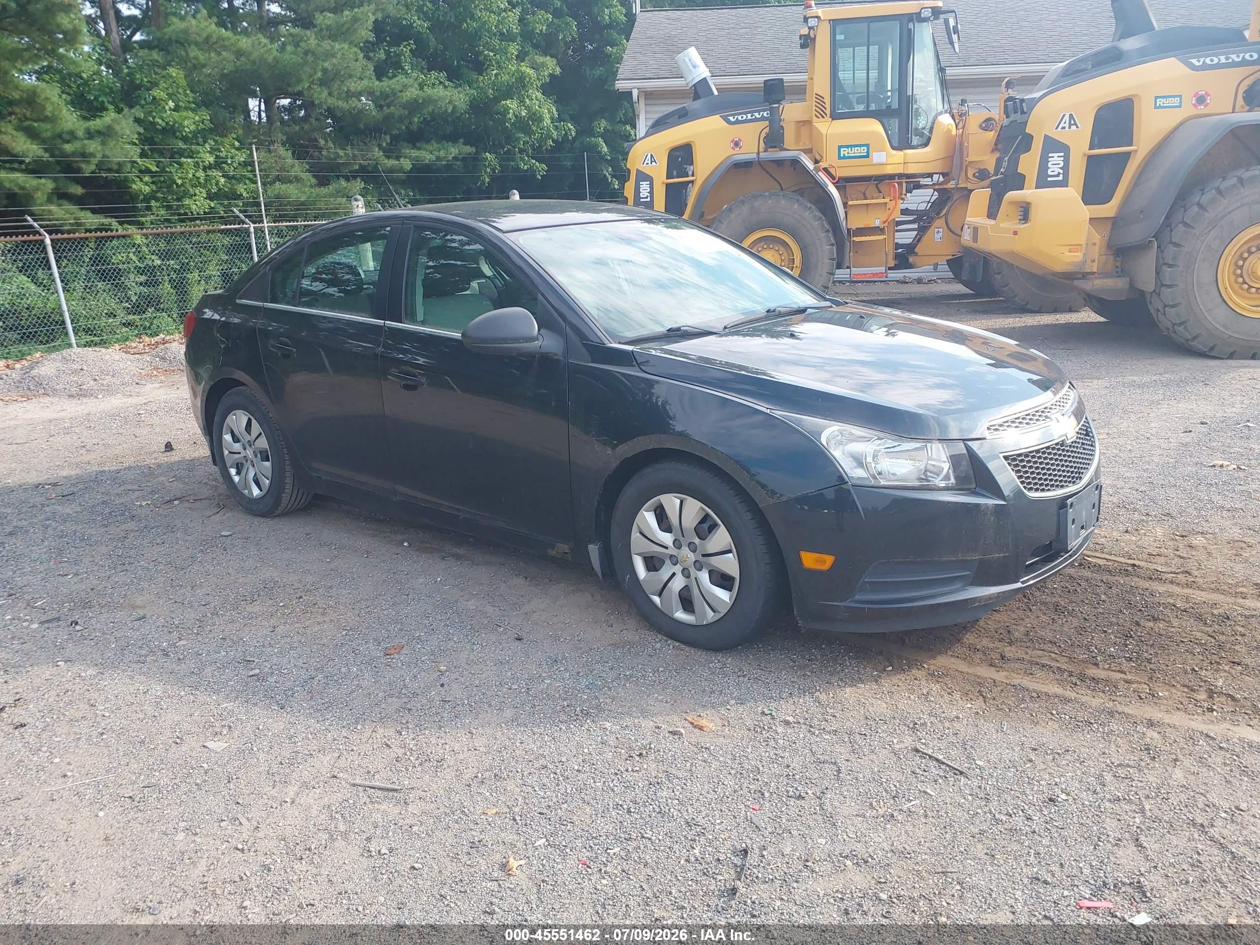 2012 Chevrolet Cruze Ls Black vin: 1G1PC5SH6C7387440