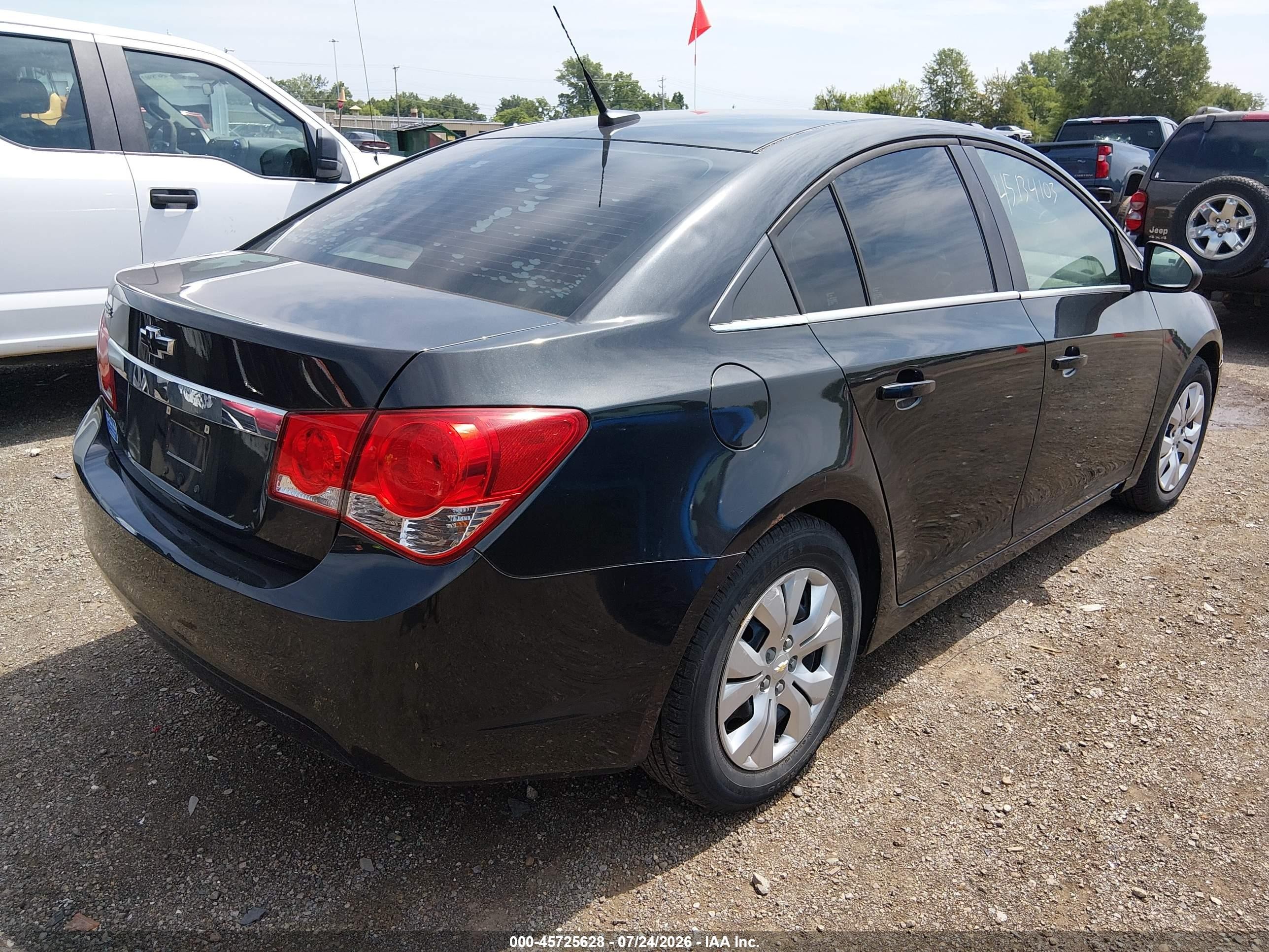 2012 Chevrolet Cruze Ls Black vin: 1G1PC5SH6C7403426