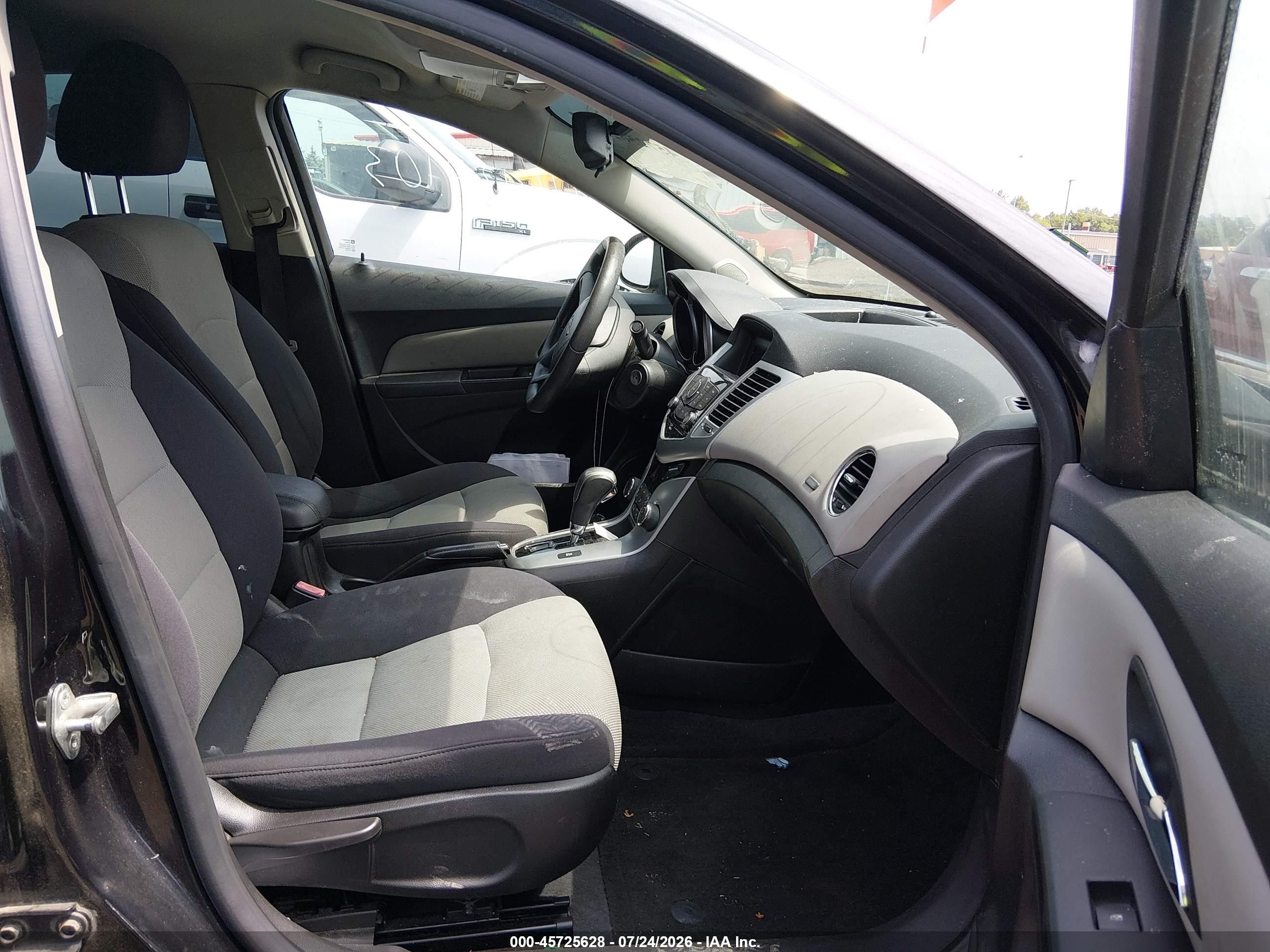 2012 Chevrolet Cruze Ls Black vin: 1G1PC5SH6C7403426