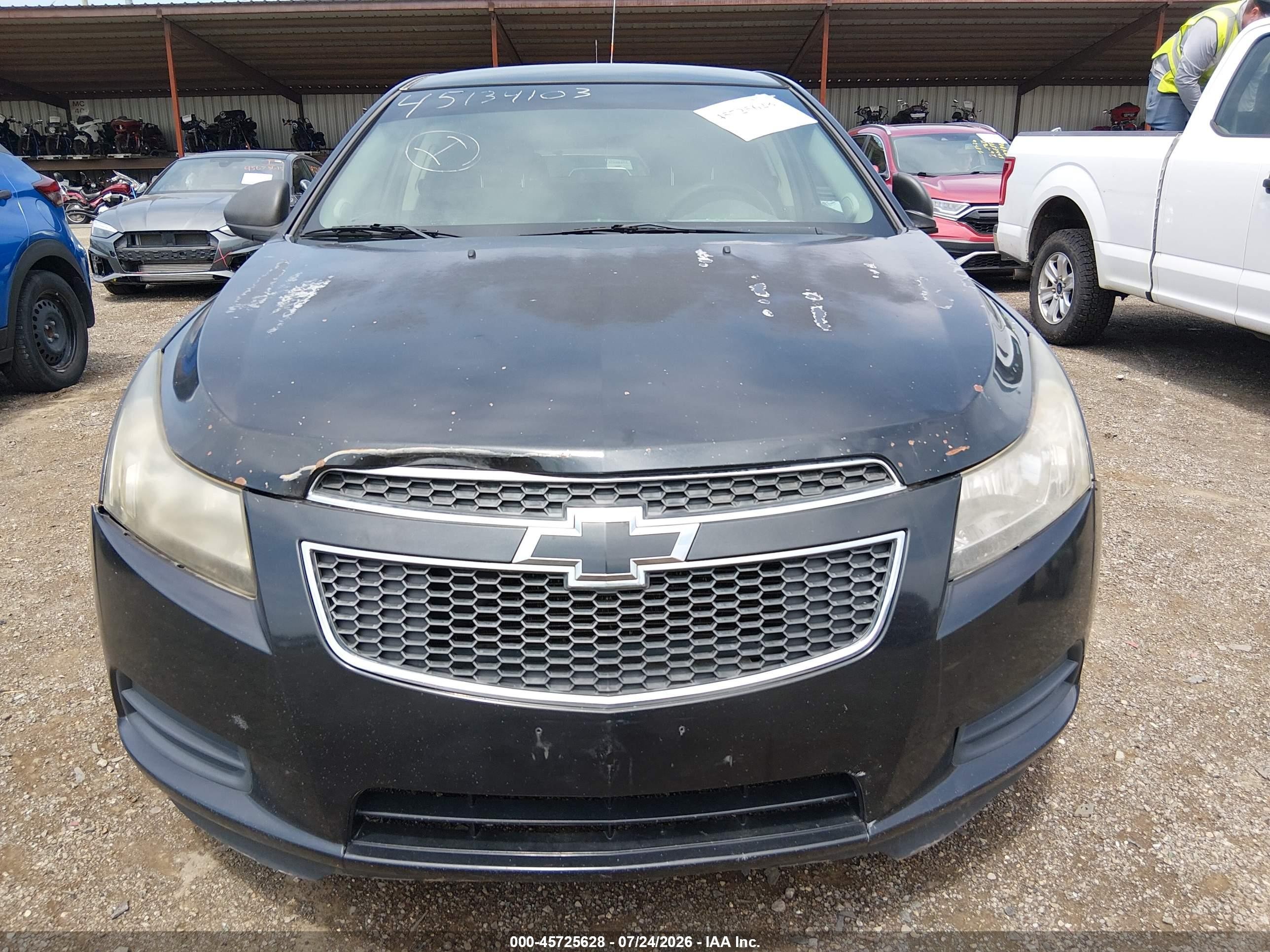 2012 Chevrolet Cruze Ls Black vin: 1G1PC5SH6C7403426