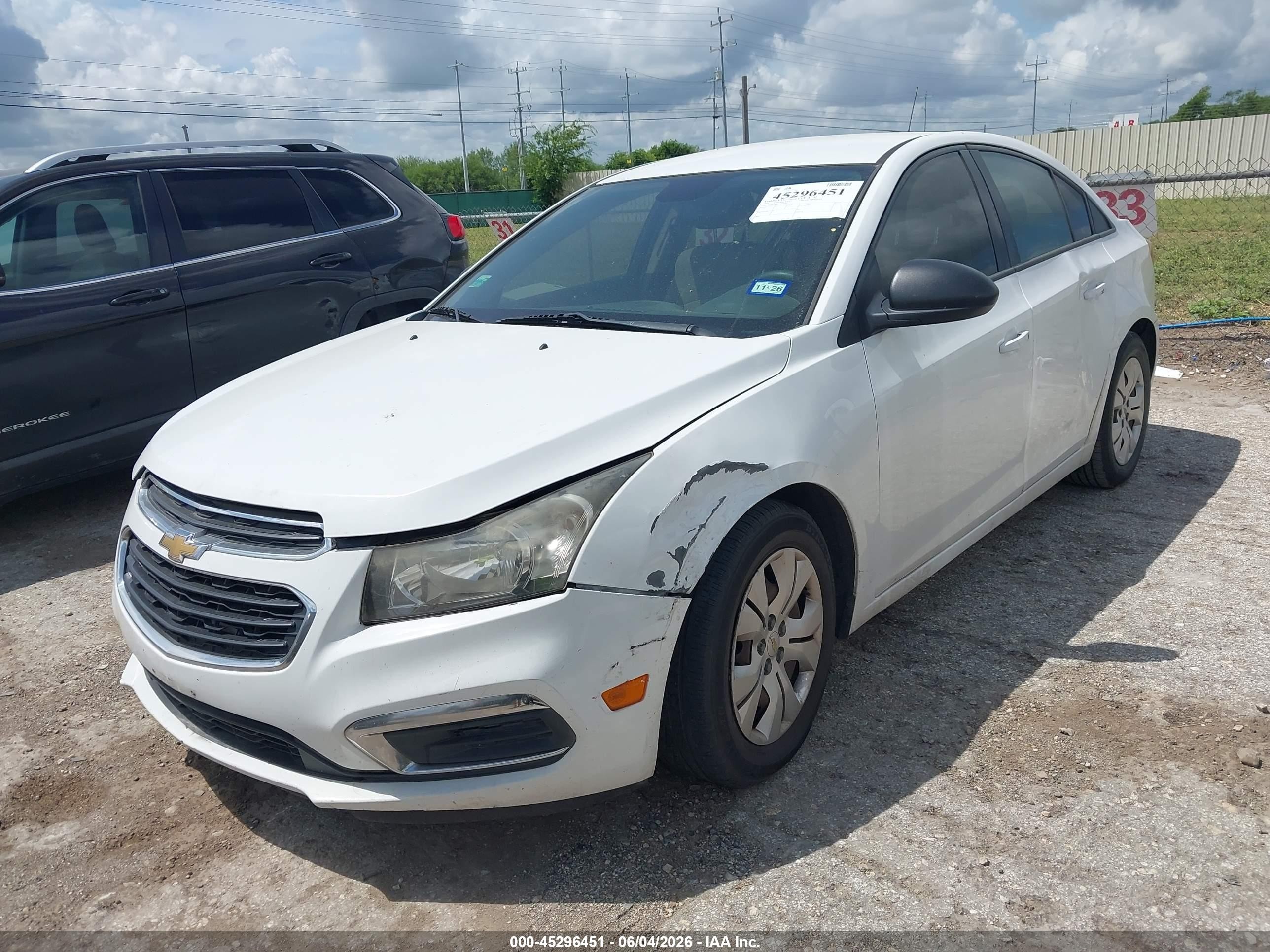 2016 Chevrolet Cruze Limited Ls Auto Белый vin: 1G1PC5SH6G7140019
