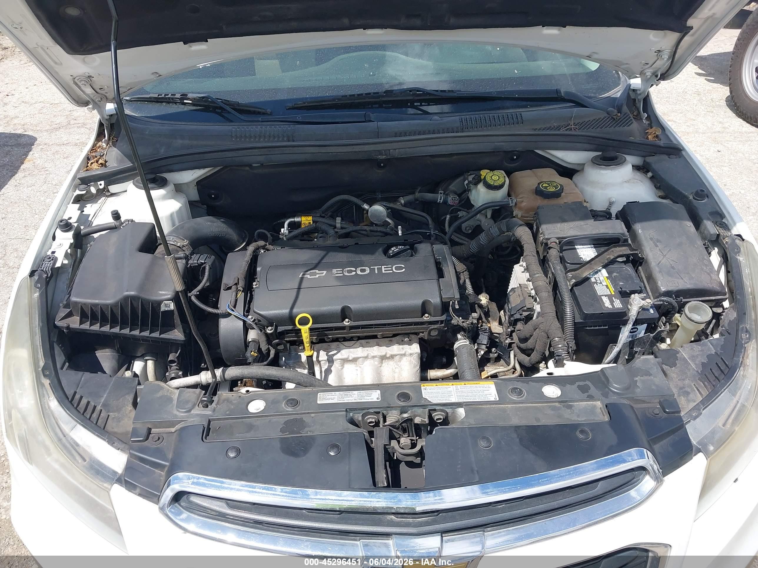 2016 Chevrolet Cruze Limited Ls Auto Белый vin: 1G1PC5SH6G7140019