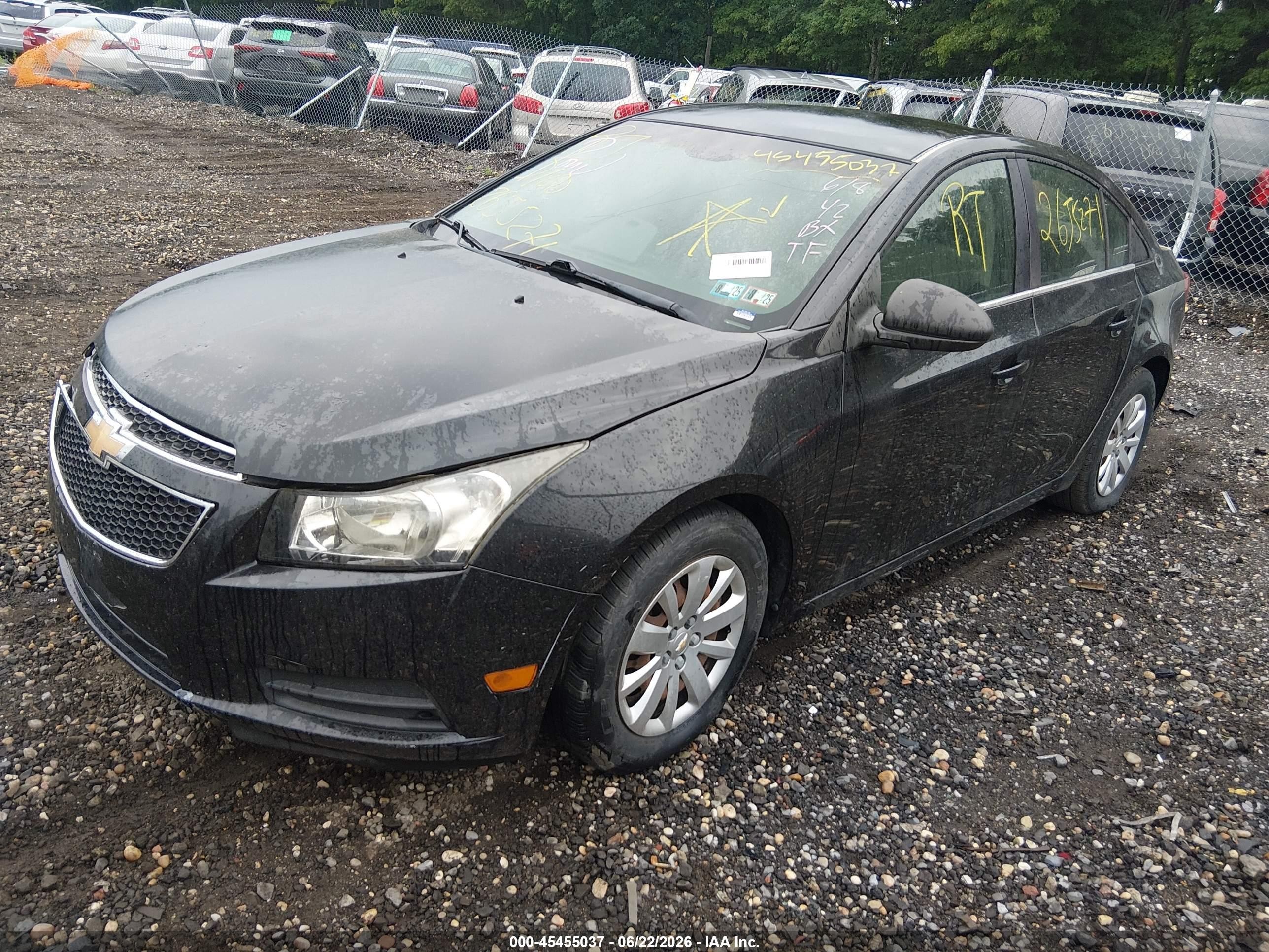 2011 Chevrolet Cruze Ls Black vin: 1G1PC5SH7B7295655