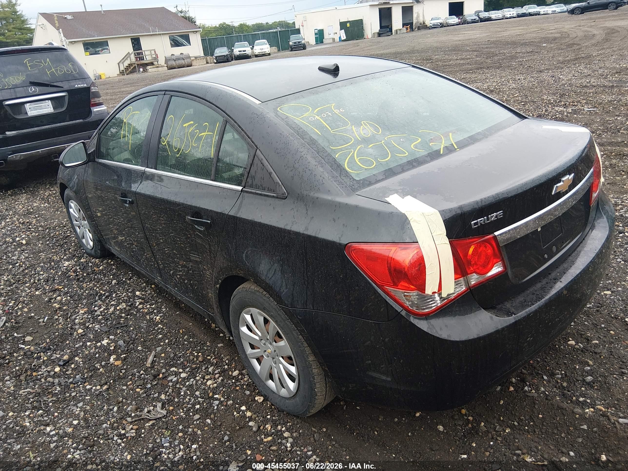 2011 Chevrolet Cruze Ls Black vin: 1G1PC5SH7B7295655