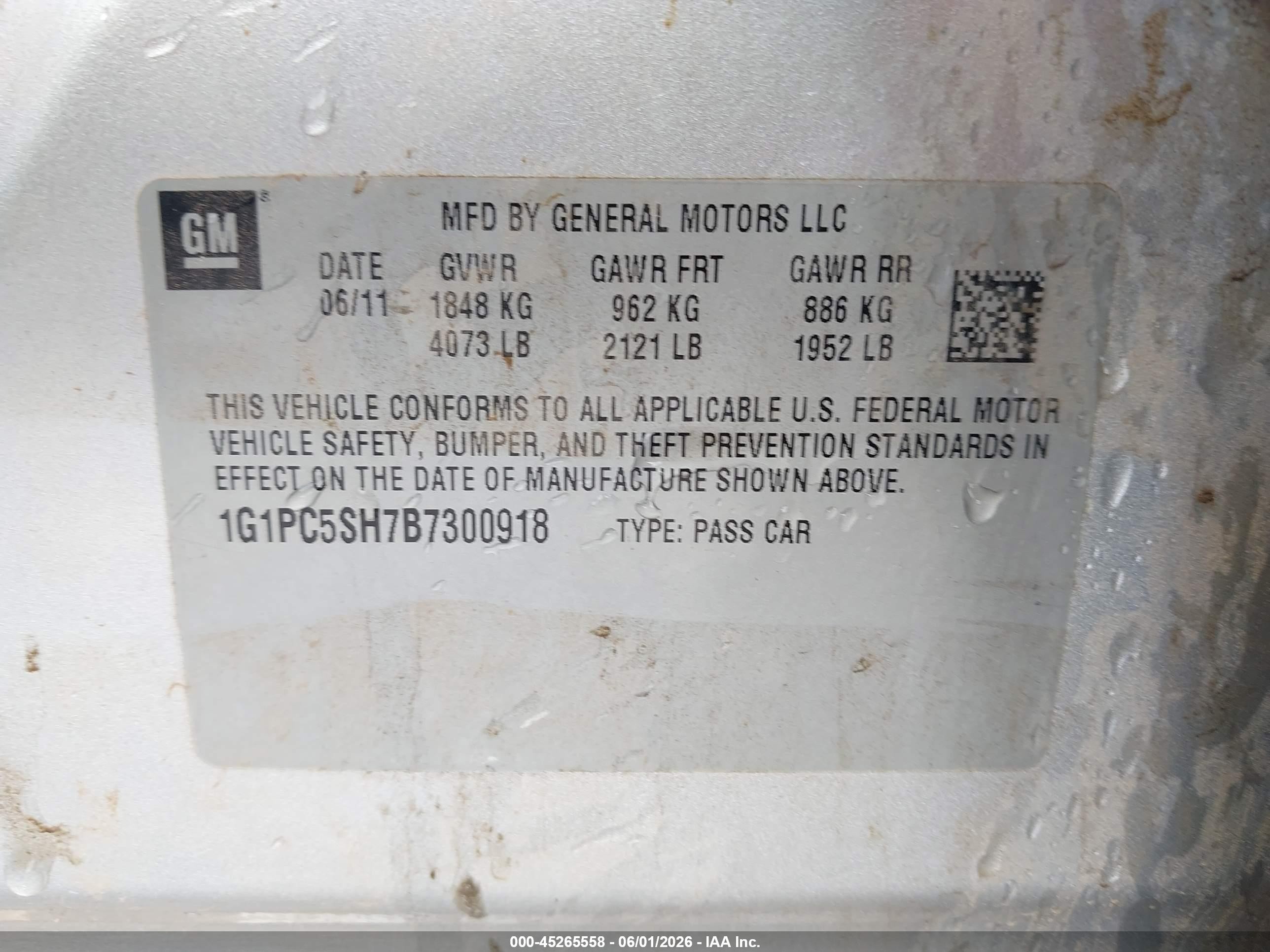 2011 Chevrolet Cruze Ls Серебряный vin: 1G1PC5SH7B7300918