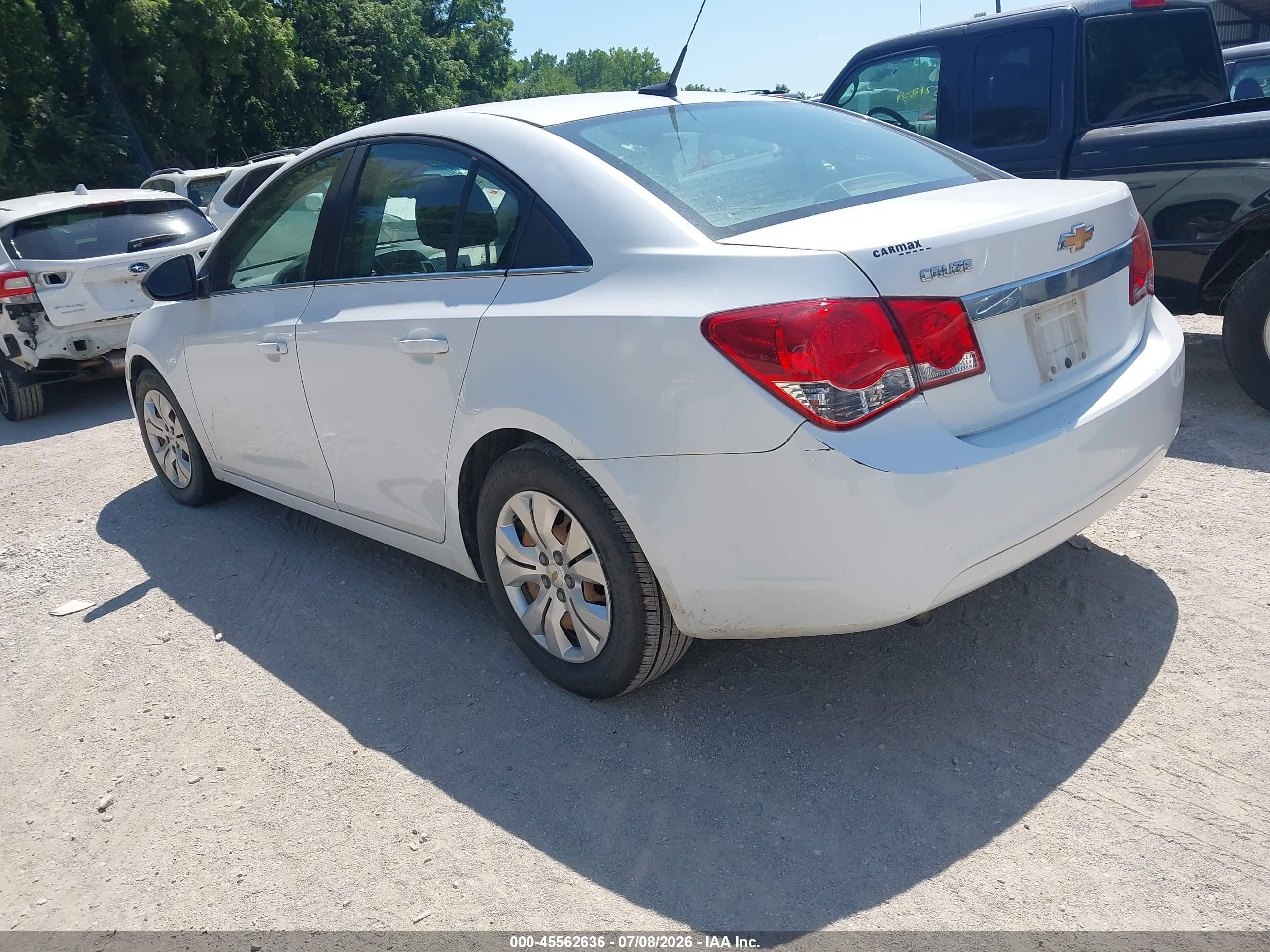 2012 Chevrolet Cruze Ls White vin: 1G1PC5SH7C7133624