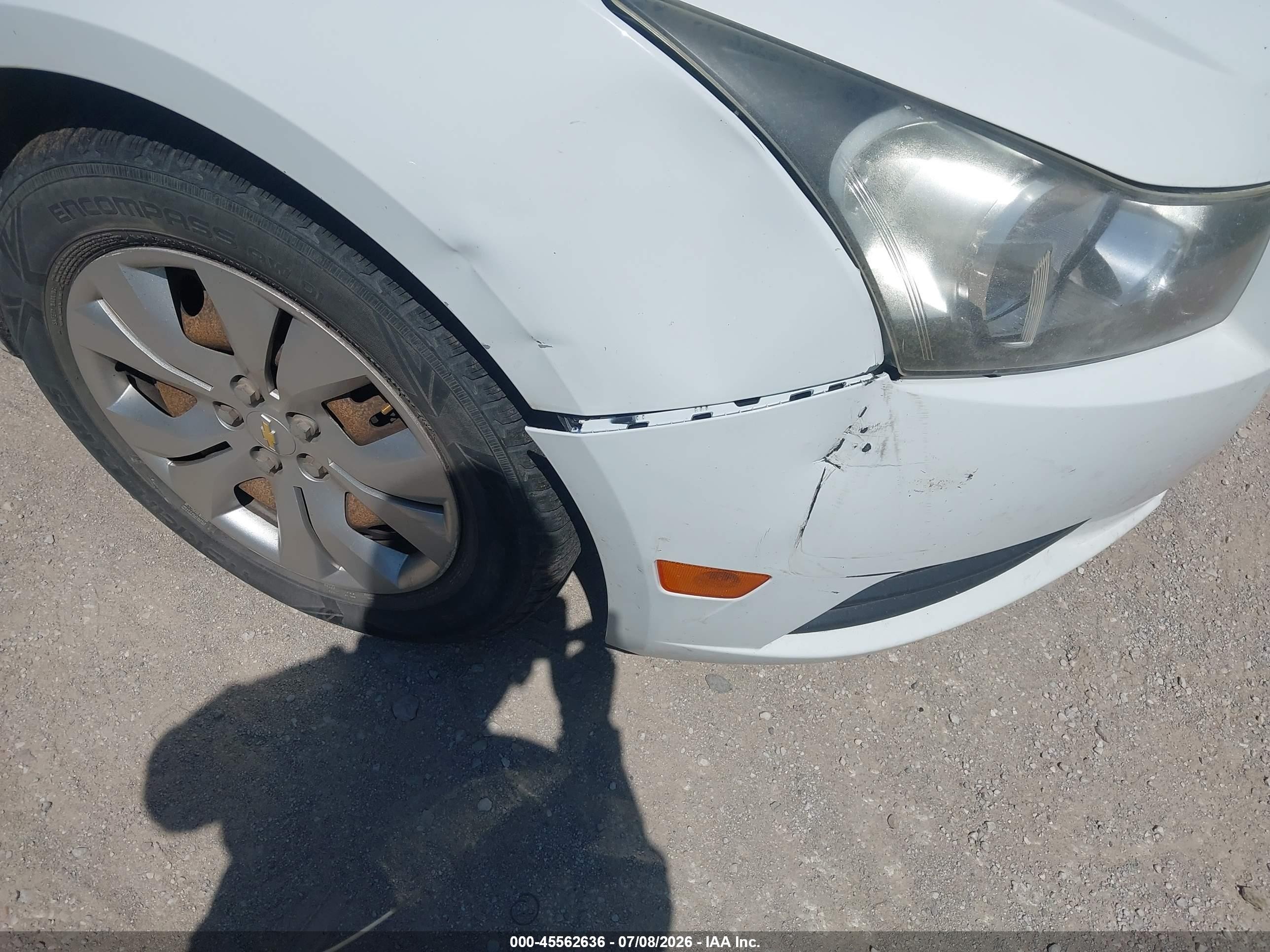 2012 Chevrolet Cruze Ls White vin: 1G1PC5SH7C7133624