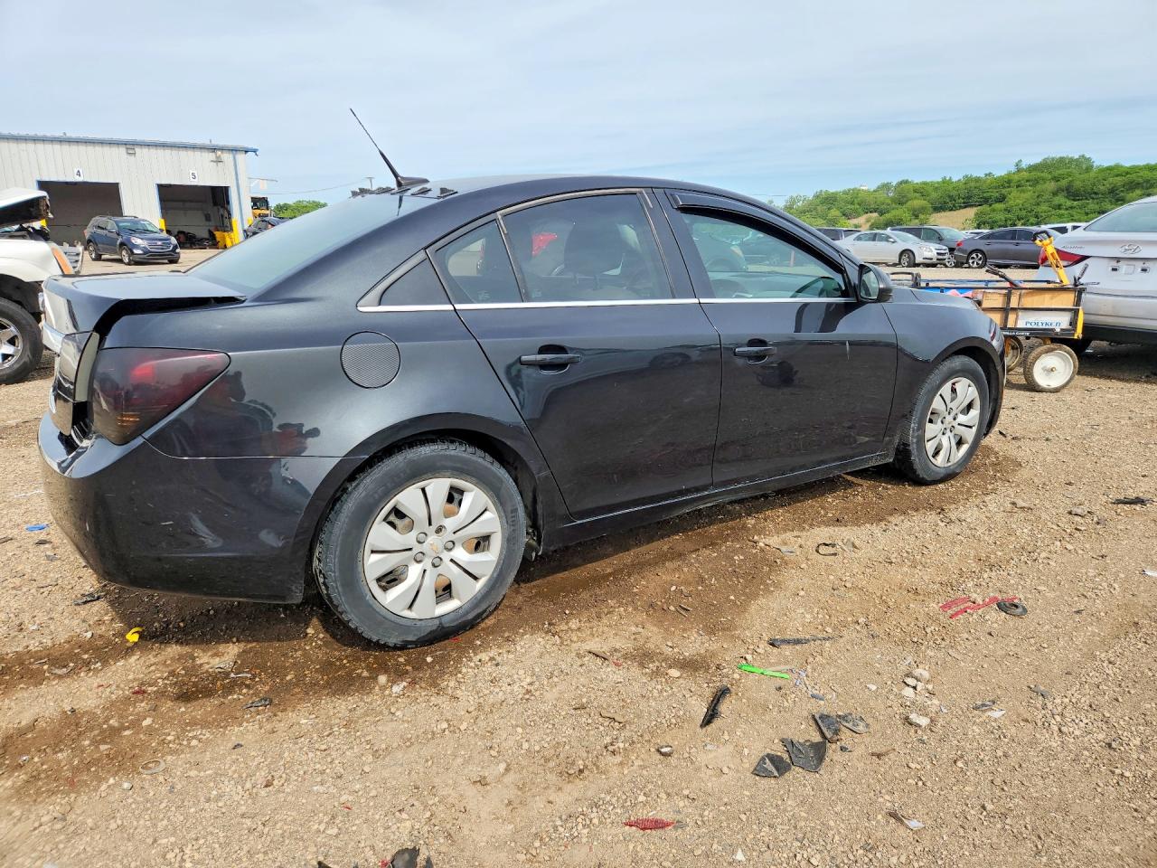 2012 Chevrolet Cruze Ls Black vin: 1G1PC5SH7C7182631